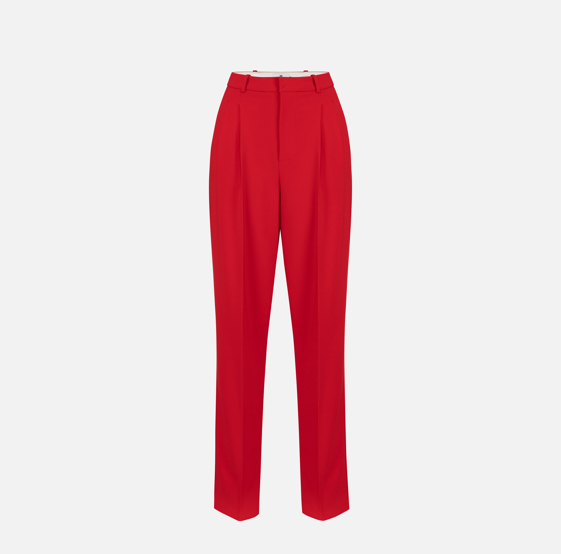 Pantalon en crêpe stretch avec doubles pinces - ABBIGLIAMENTO - Elisabetta Franchi