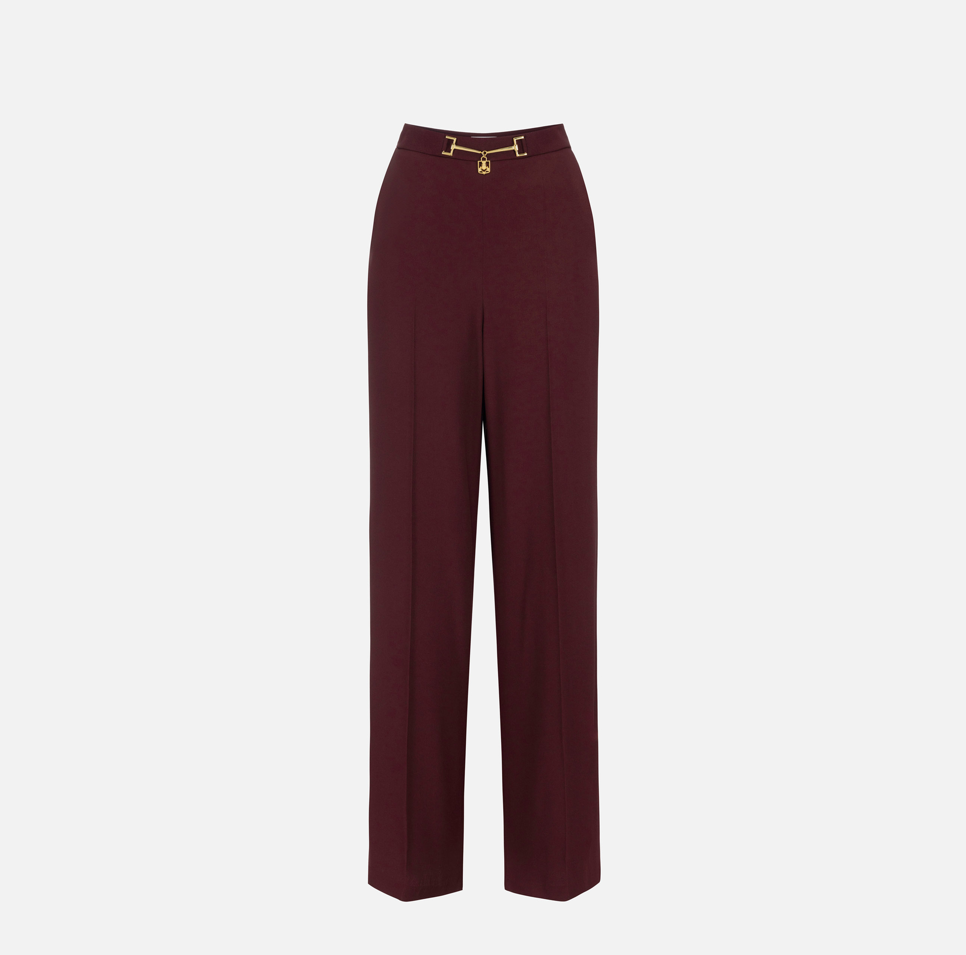 Pantalon palazzo en satin avec mors - ABBIGLIAMENTO - Elisabetta Franchi