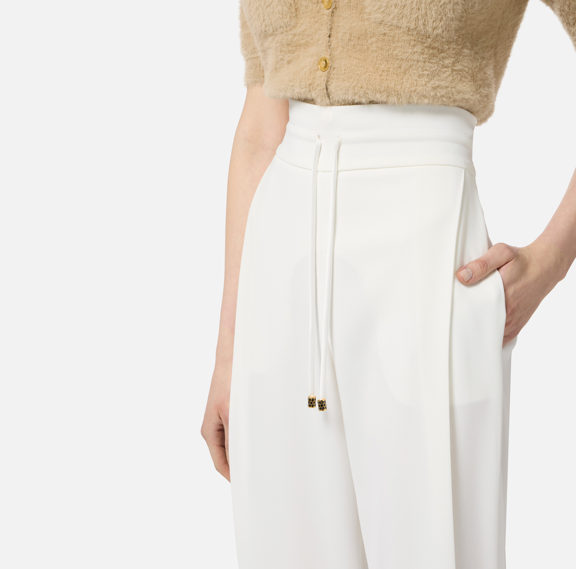 Pantalón de crepé ligero - Elisabetta Franchi