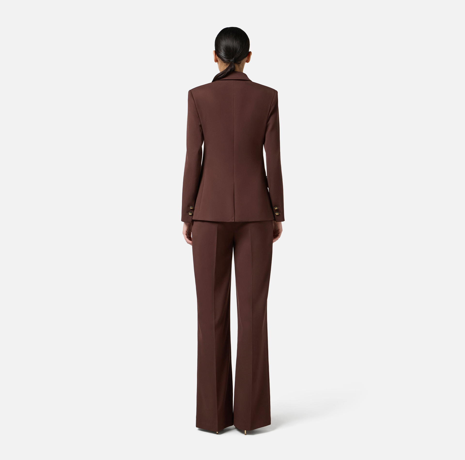 Pantalon en gabardine de coton - Elisabetta Franchi