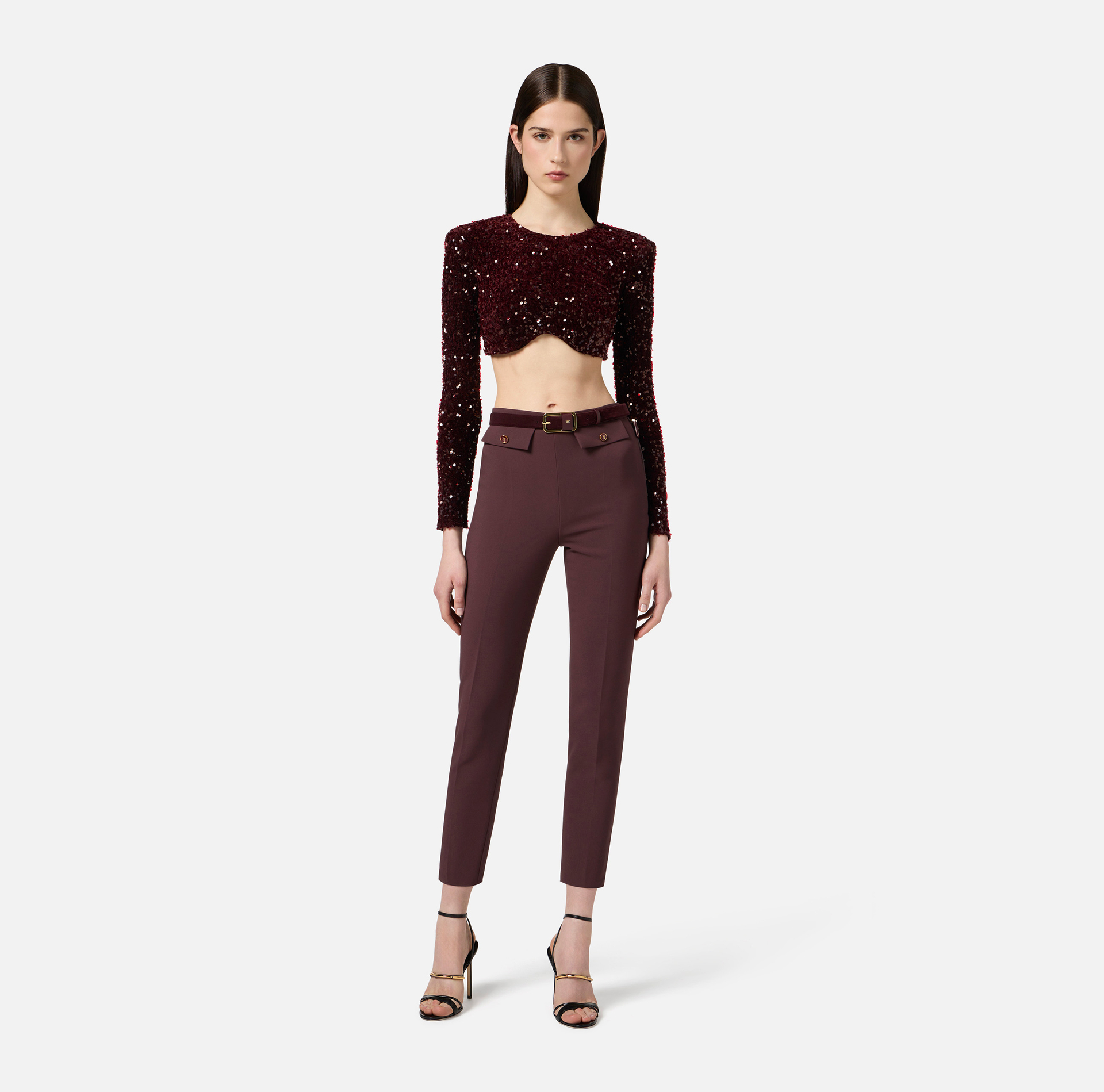 Pantalón de doble crepé - Elisabetta Franchi