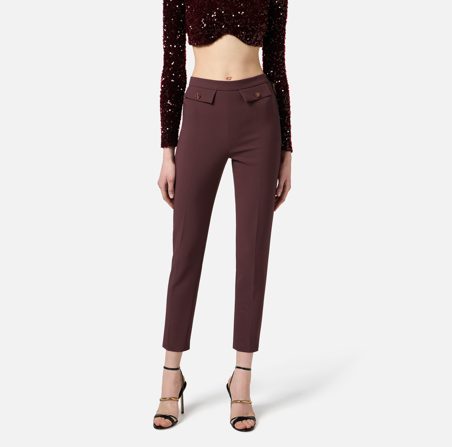 Pantalón de doble crepé - Elisabetta Franchi
