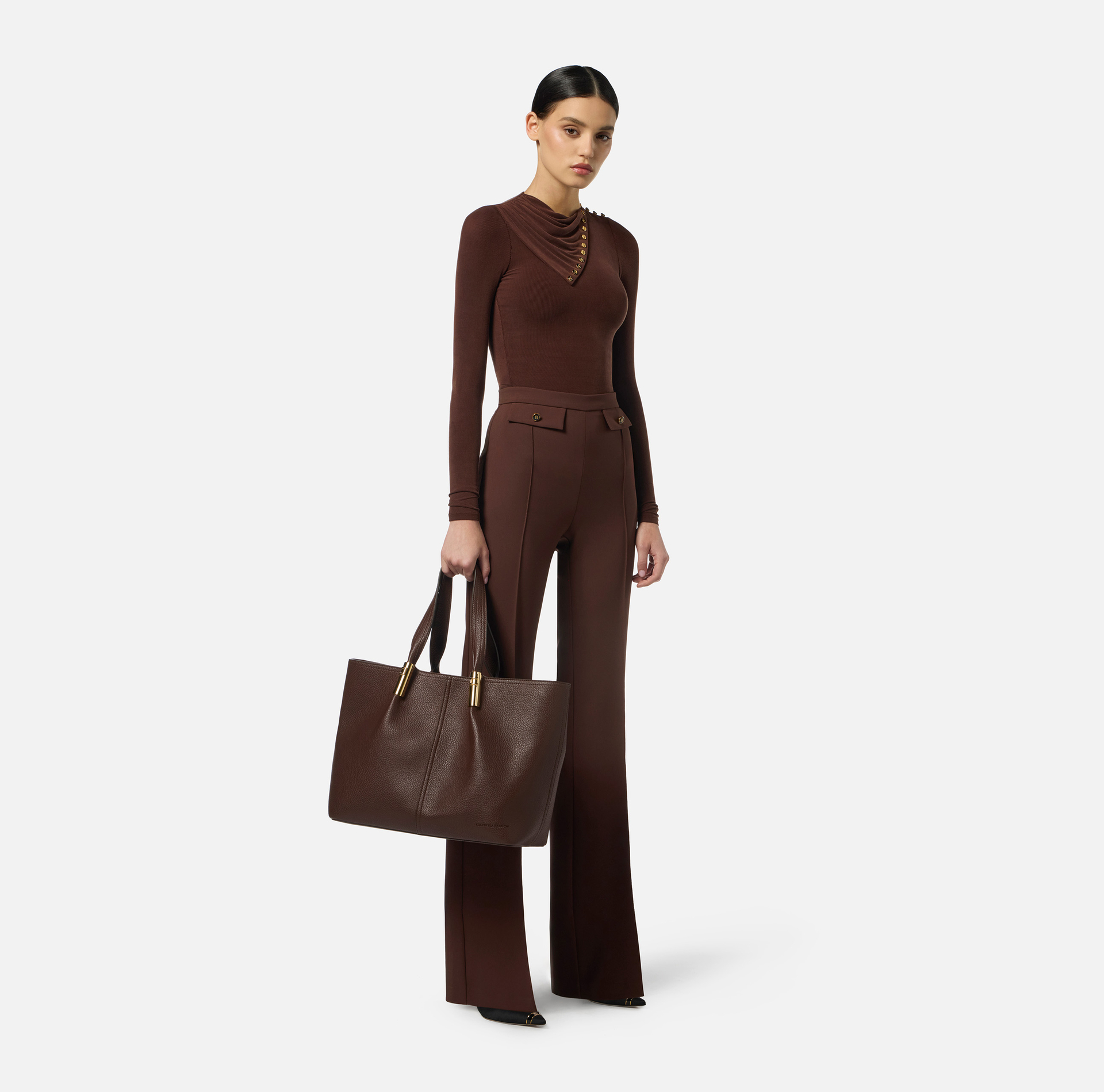 Pantalón de doble crepé - Elisabetta Franchi