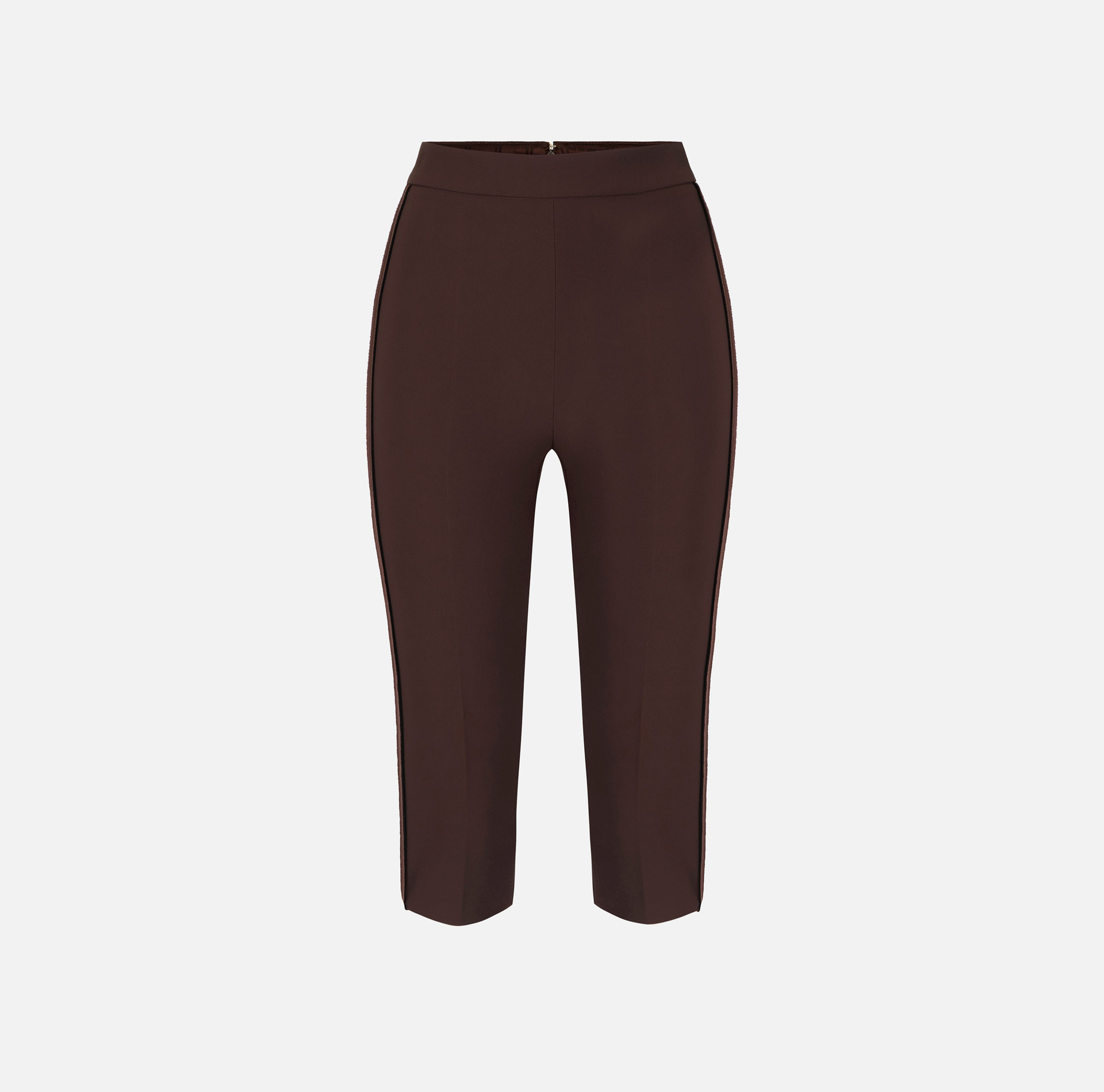 Pantaloni in crêpe leggero e raso