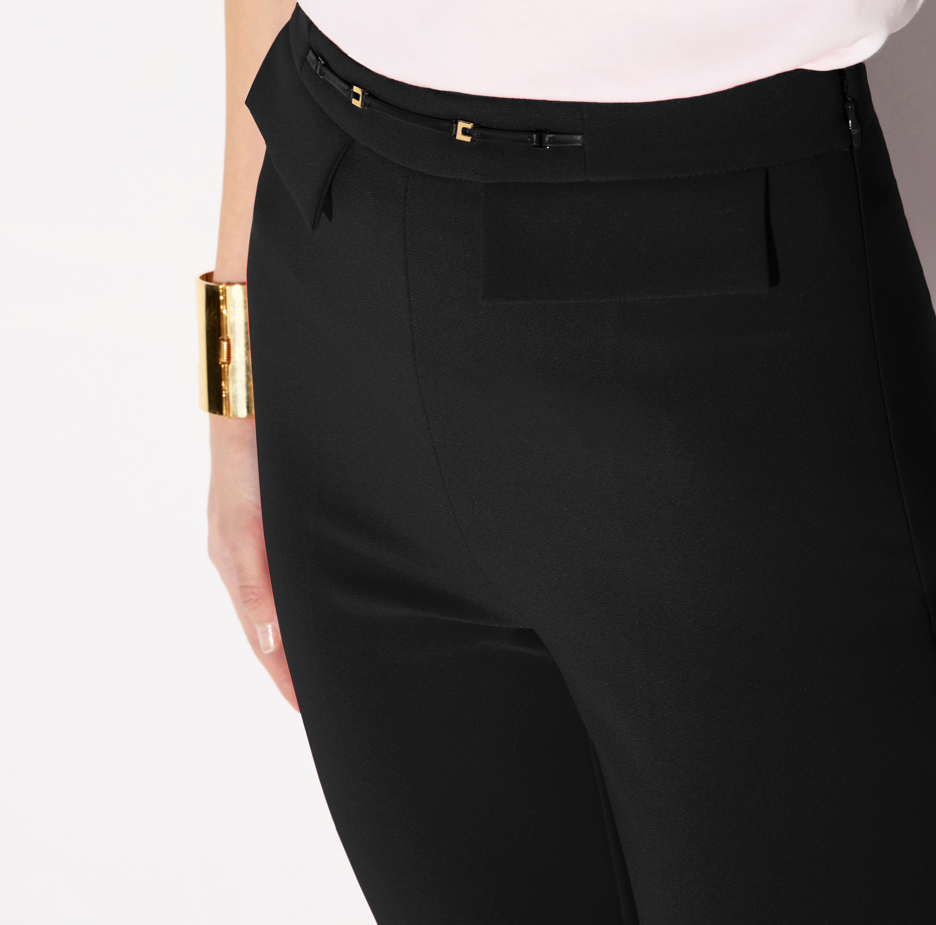 Pantaloni in doppio crêpe stretch - Elisabetta Franchi
