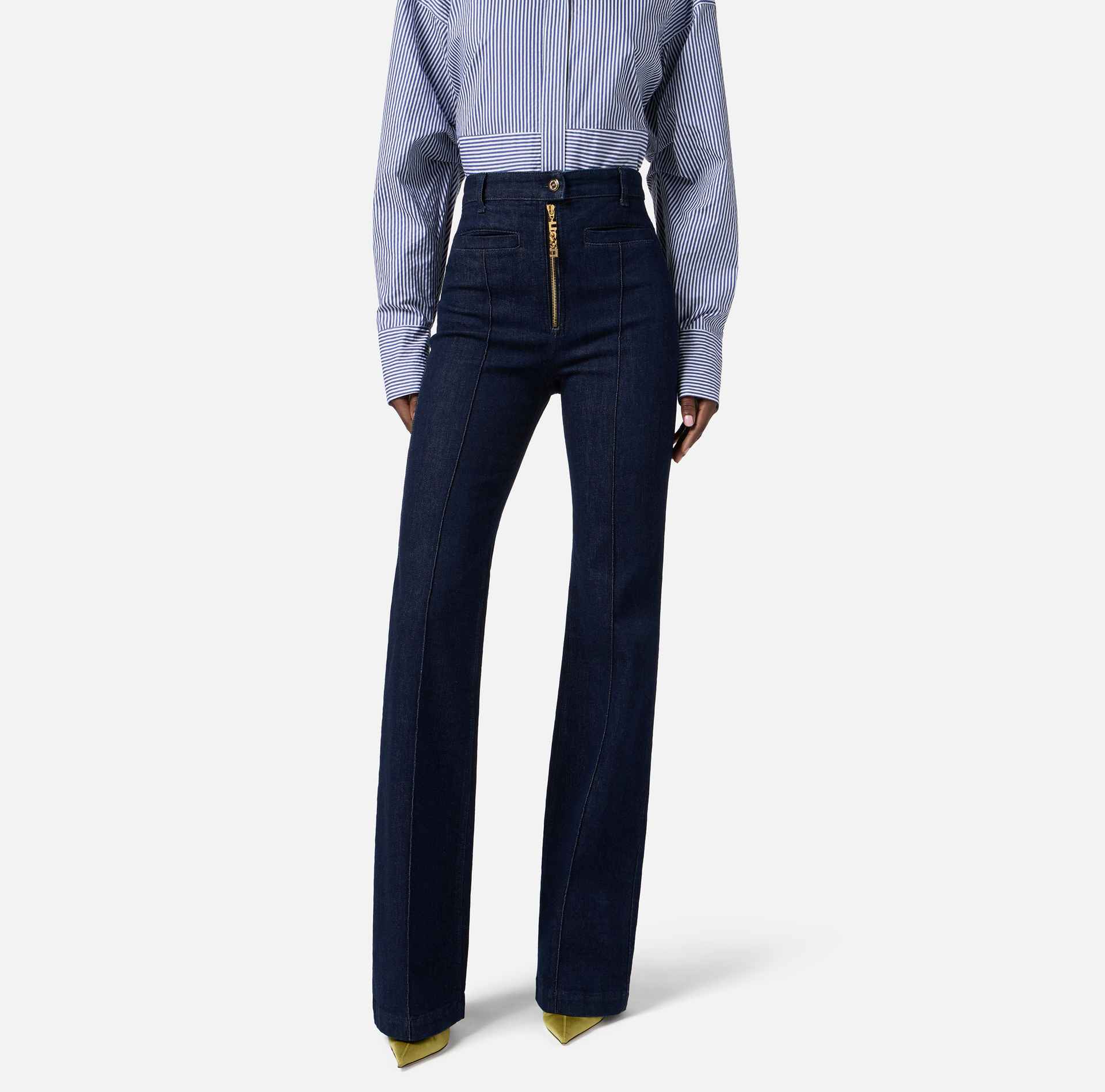 Jeans with jewel zip - Elisabetta Franchi