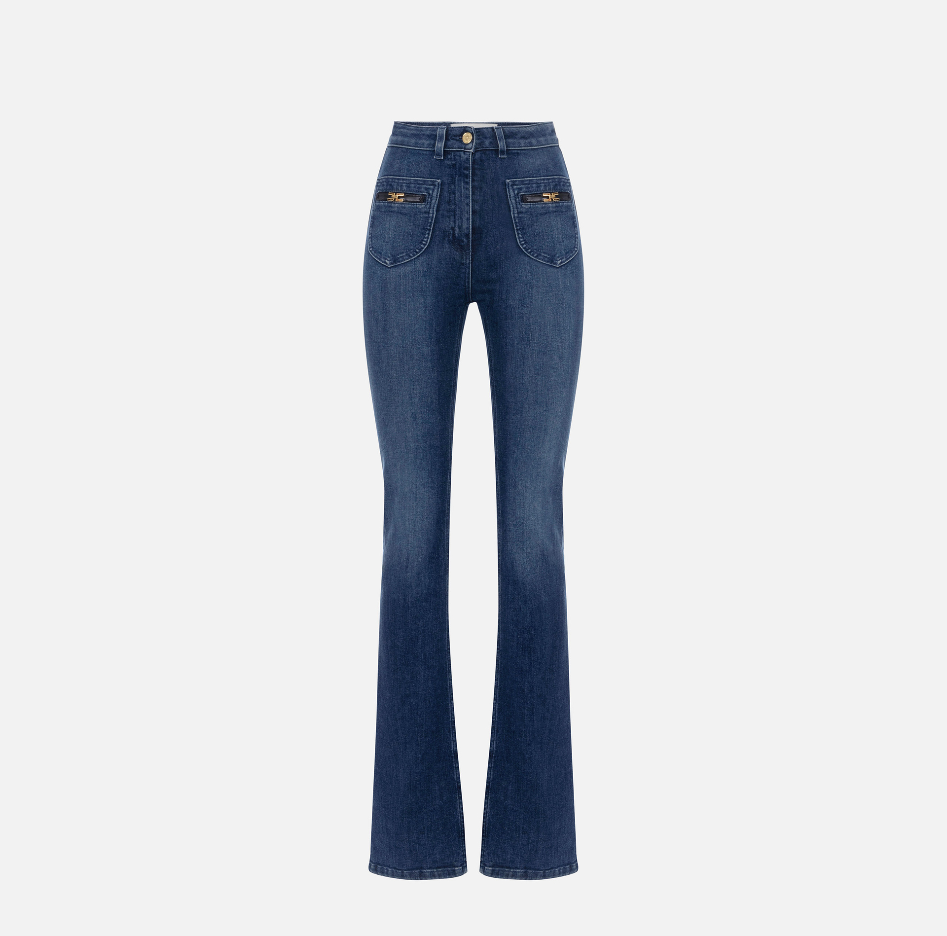 Jeans mit Schmuck-Logo - Elisabetta Franchi