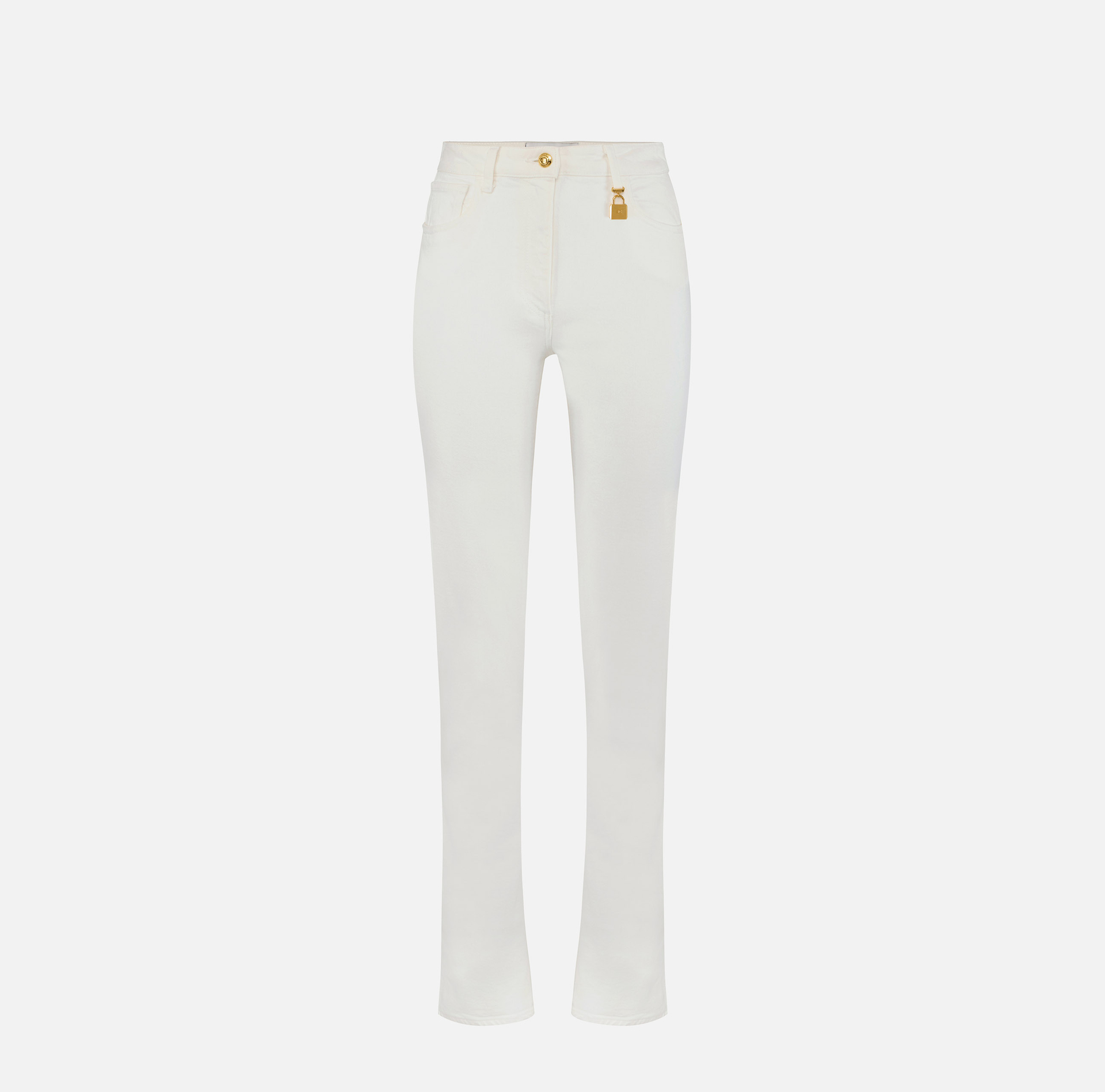 Jeans skinny con lucchetto gioiello