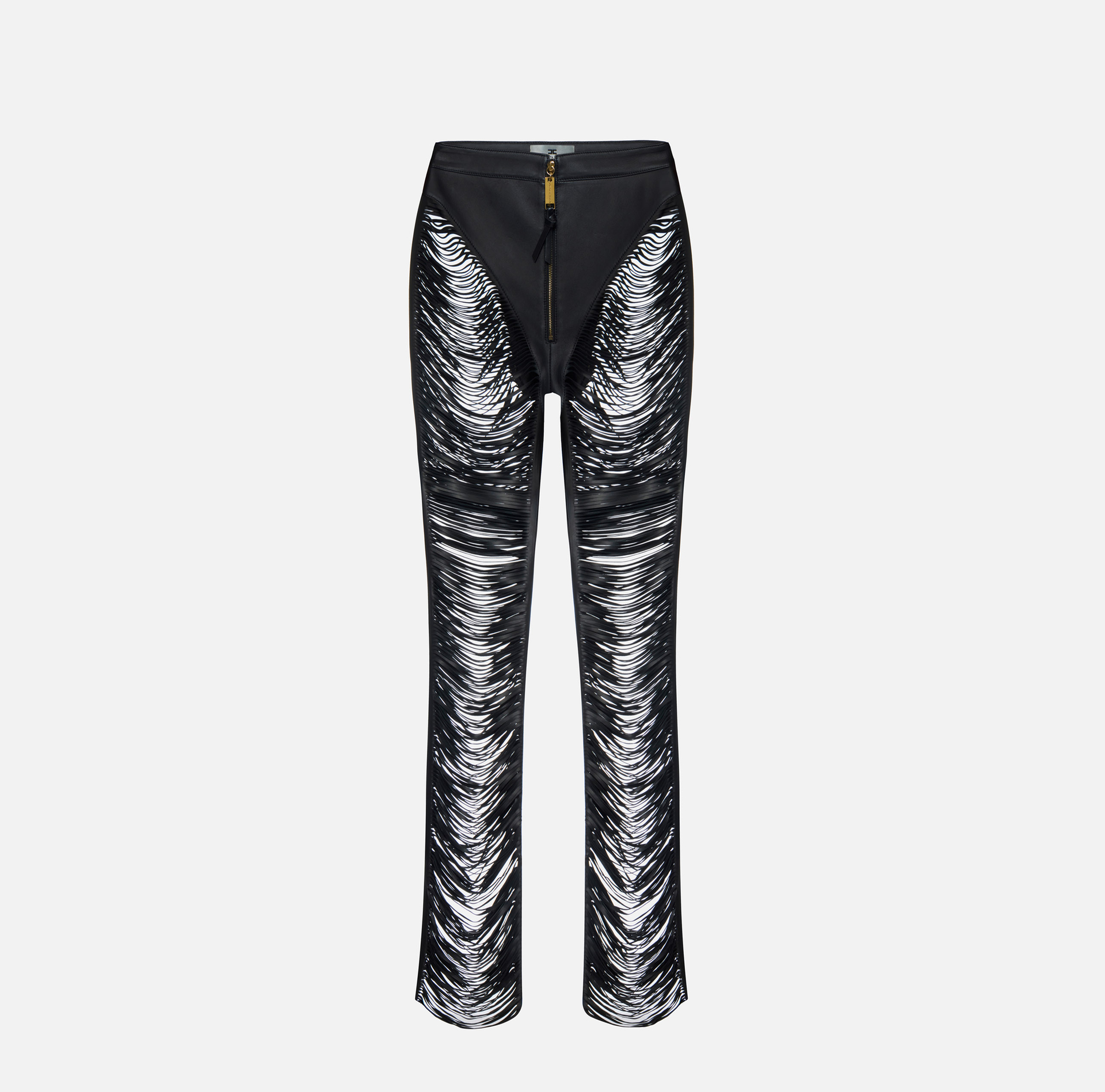 Pantaloni in nappa con frange