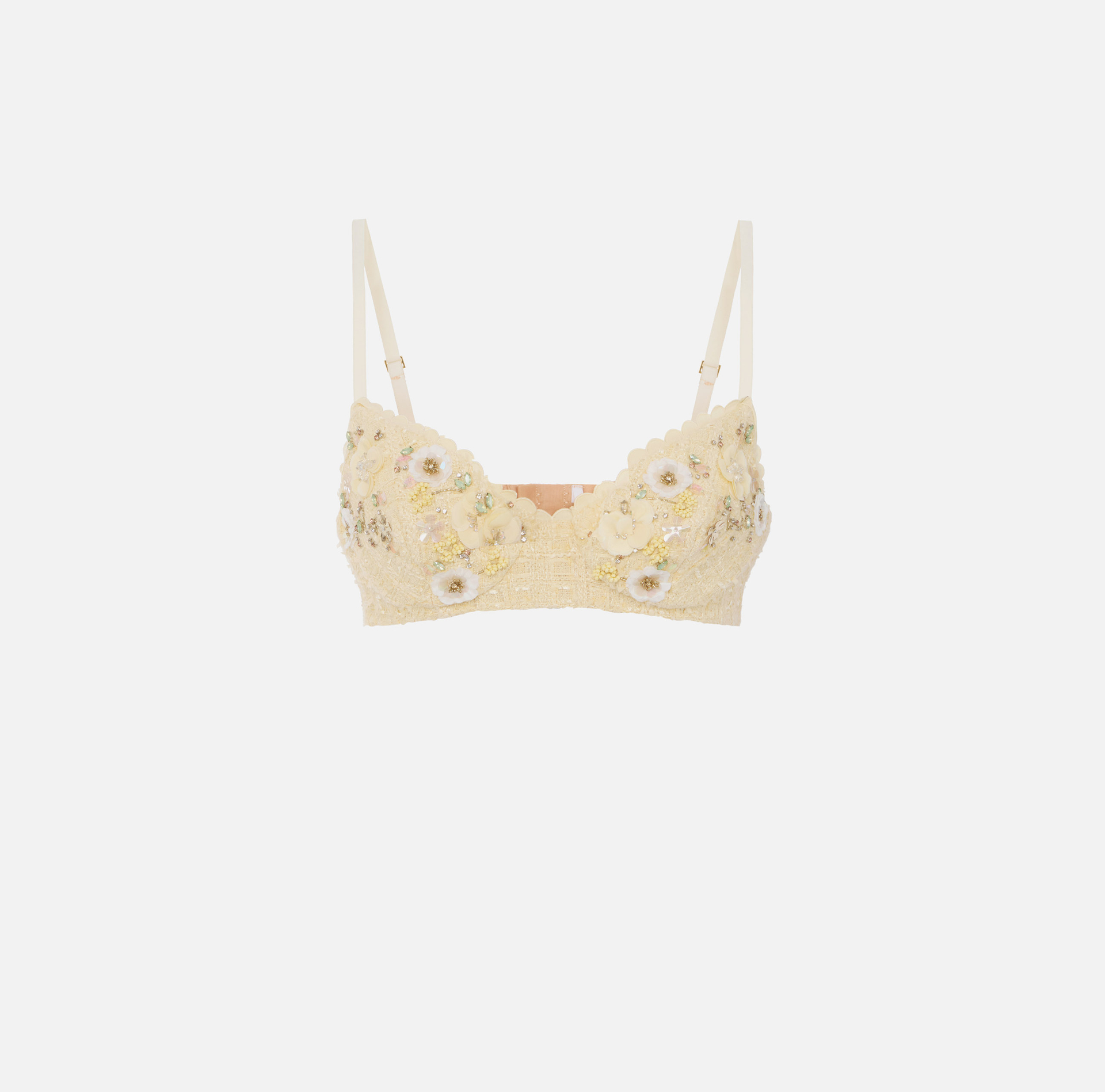 Bh van tweed met geborduurde bloemen - Elisabetta Franchi