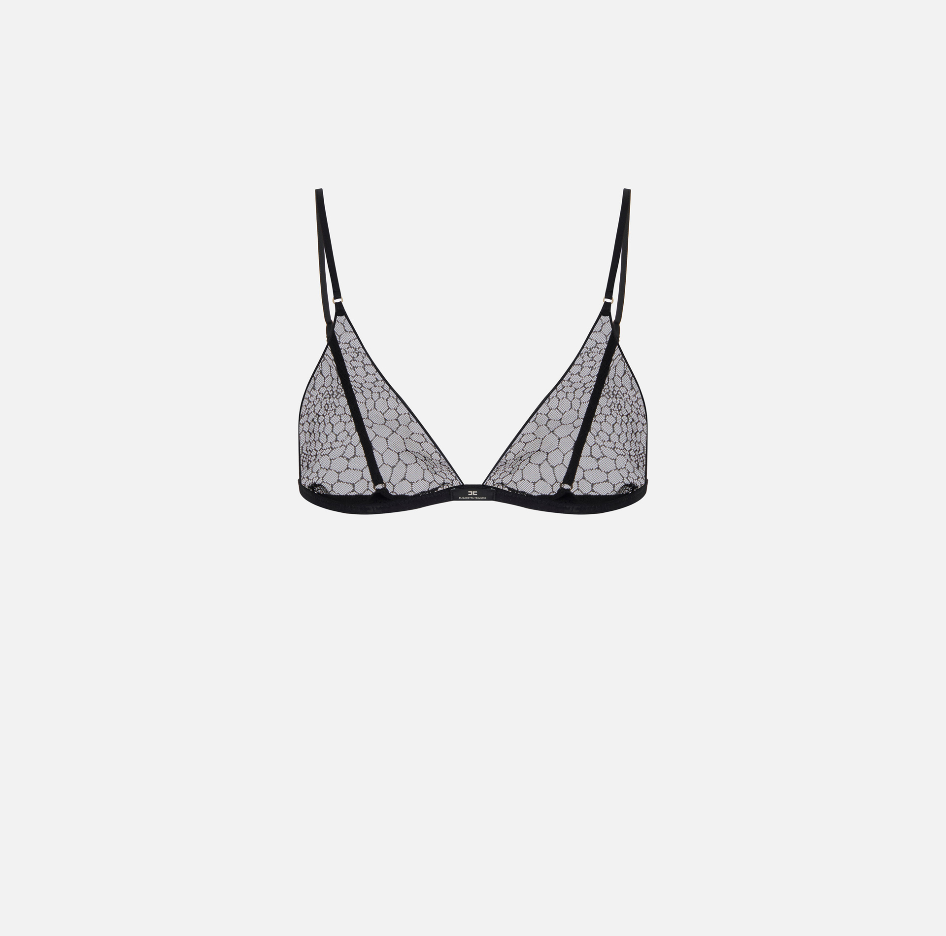 Bra in jacquard tulle and satin fabrics - Elisabetta Franchi