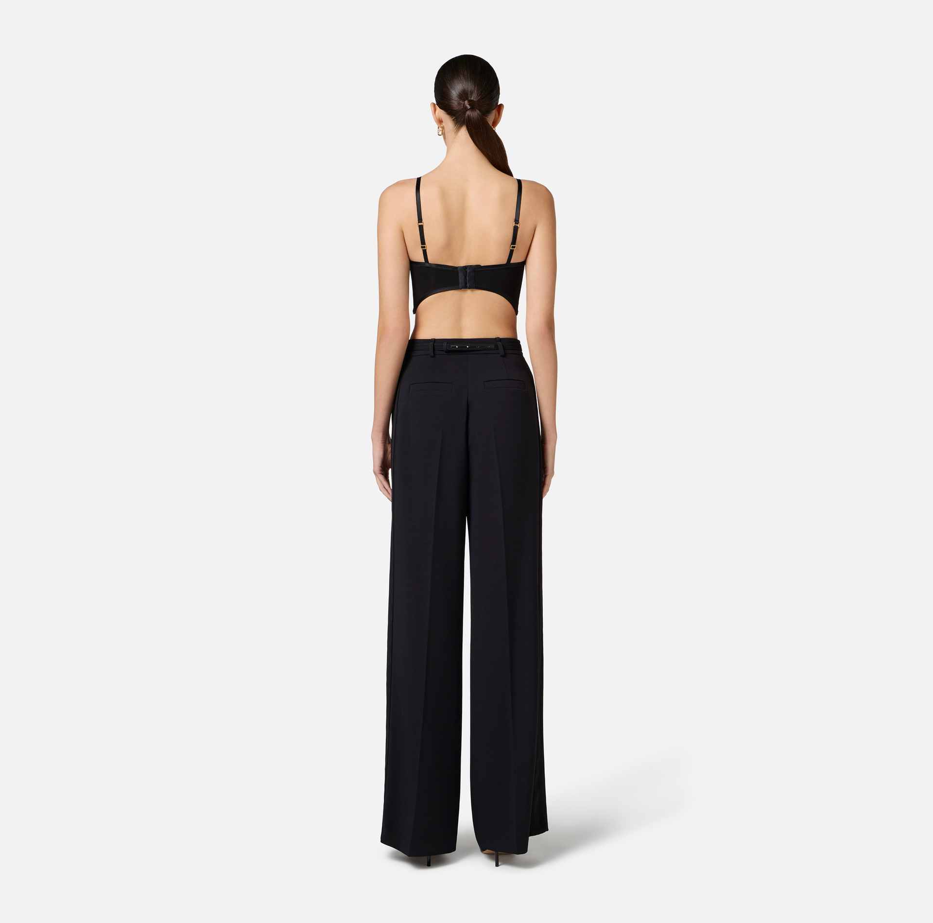 Bh van elastisch organza met detail en logo - Elisabetta Franchi