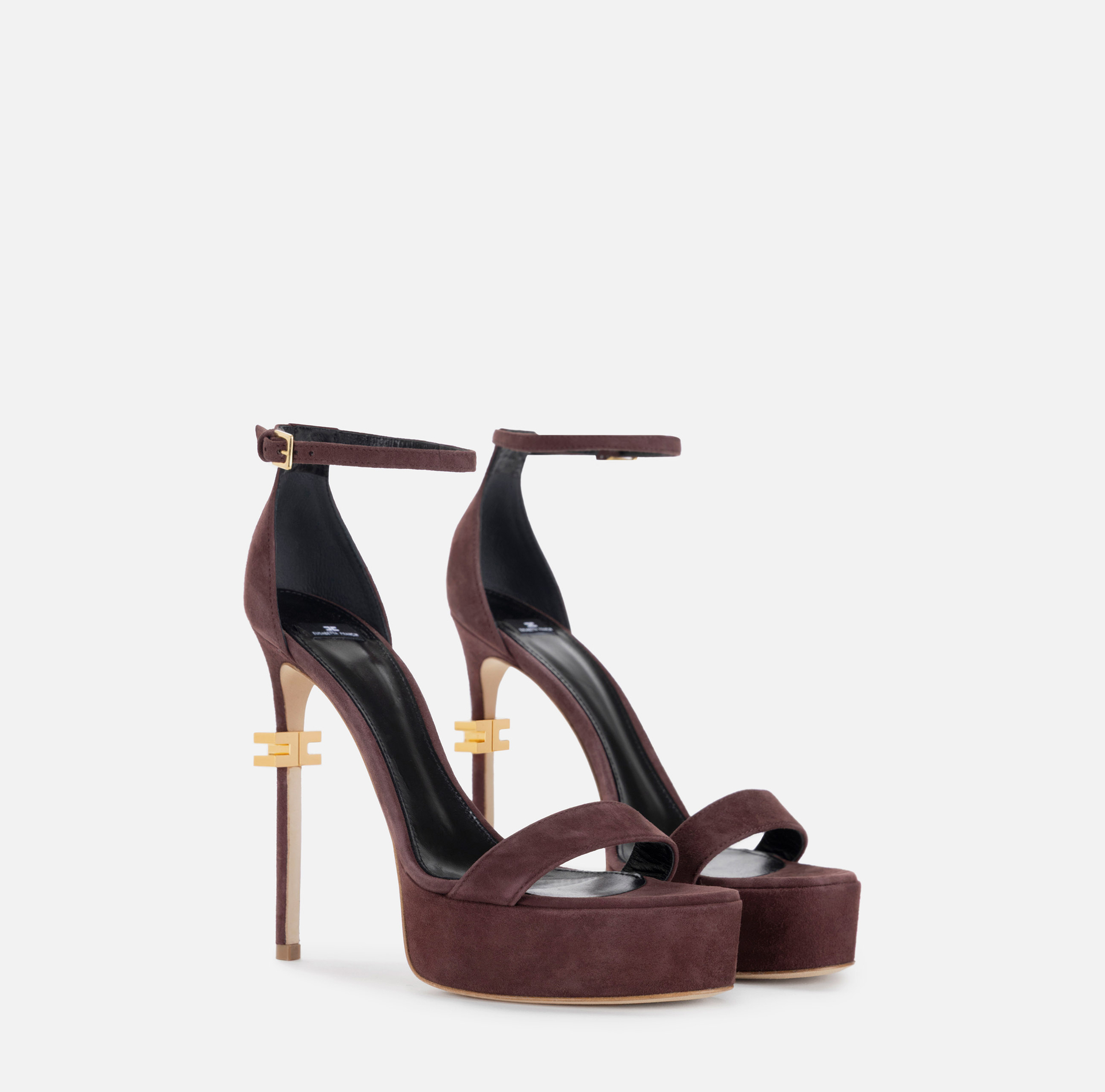 Leather sandals with platform - Elisabetta Franchi
