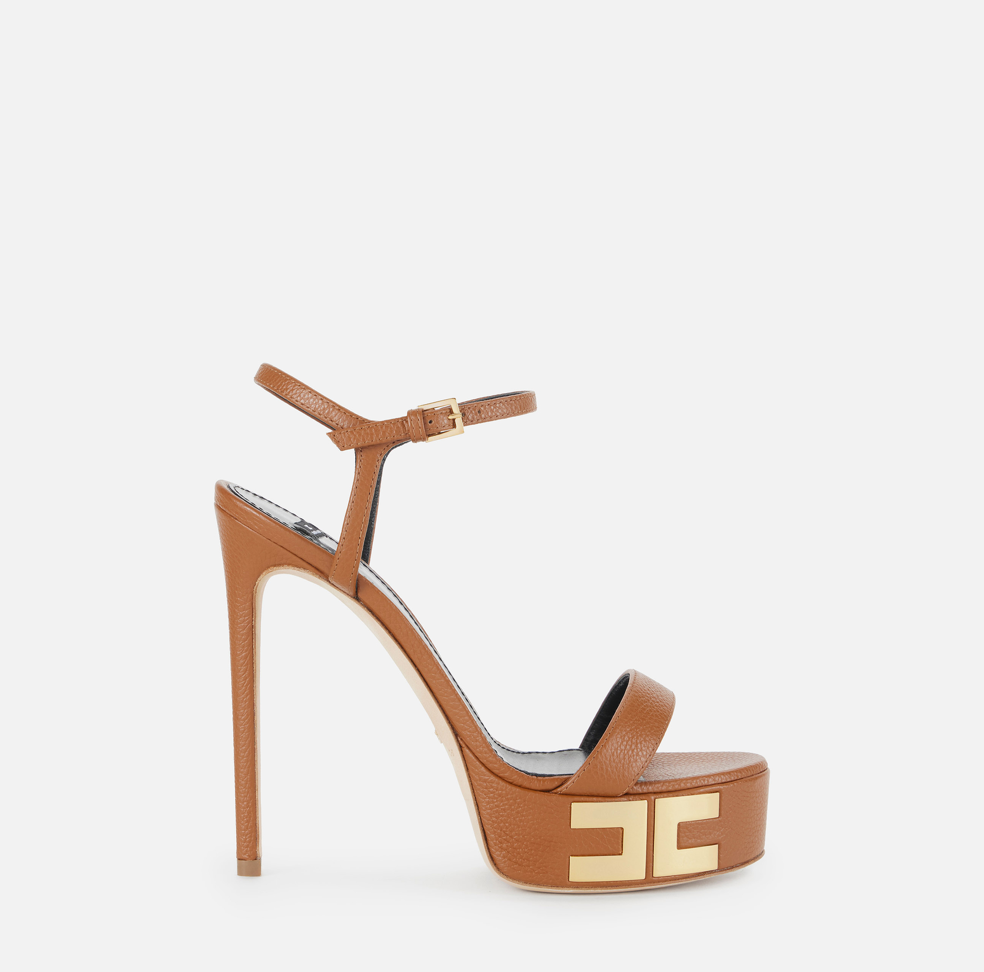 Sandales à plateforme Vertigo en cuir - Elisabetta Franchi