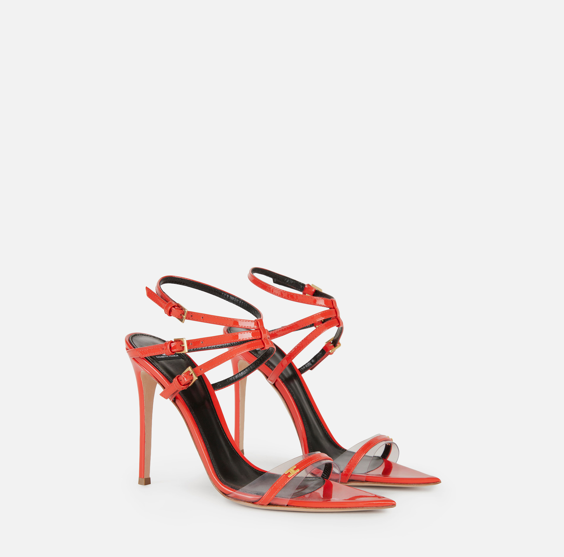 Leather sandal with straps - Elisabetta Franchi