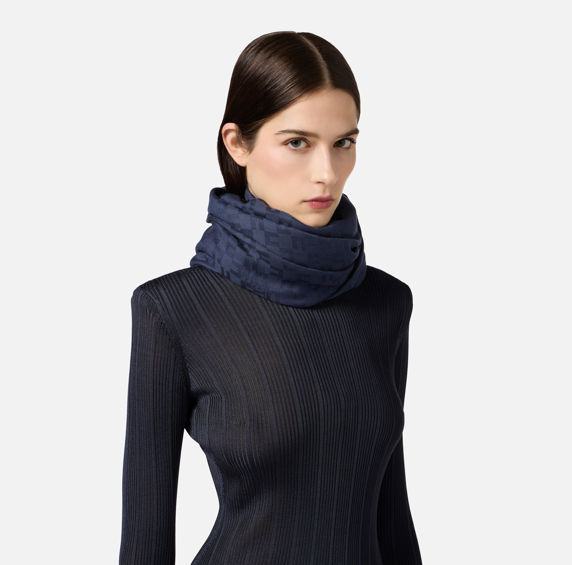 Sciarpa con pattern logo - Elisabetta Franchi