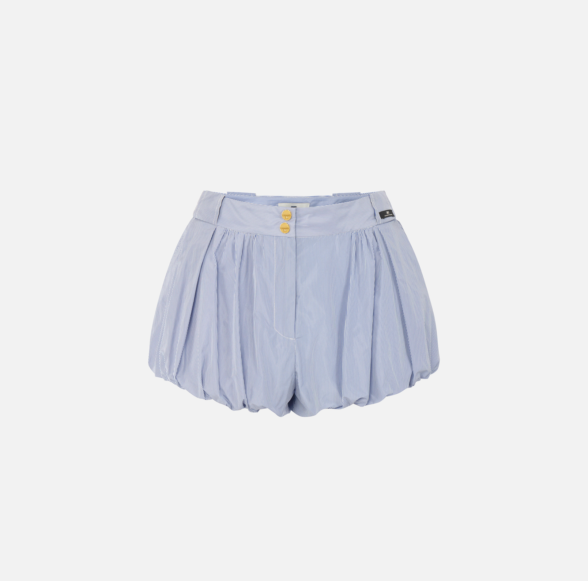 Shorts in taffettà di nylon a righe