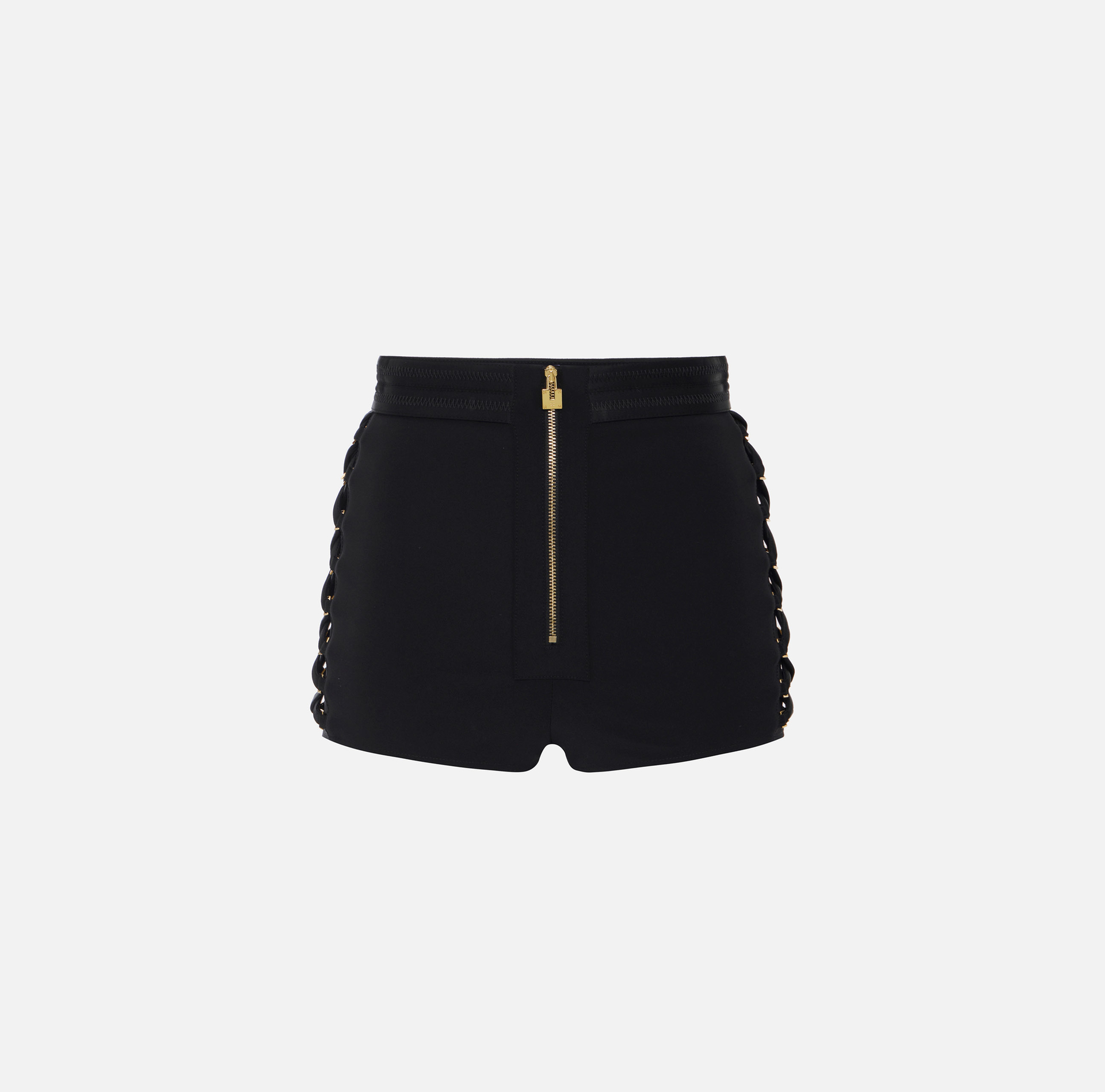 Shorts in crêpe stretch con lacci criss-cross - ABBIGLIAMENTO - Elisabetta Franchi