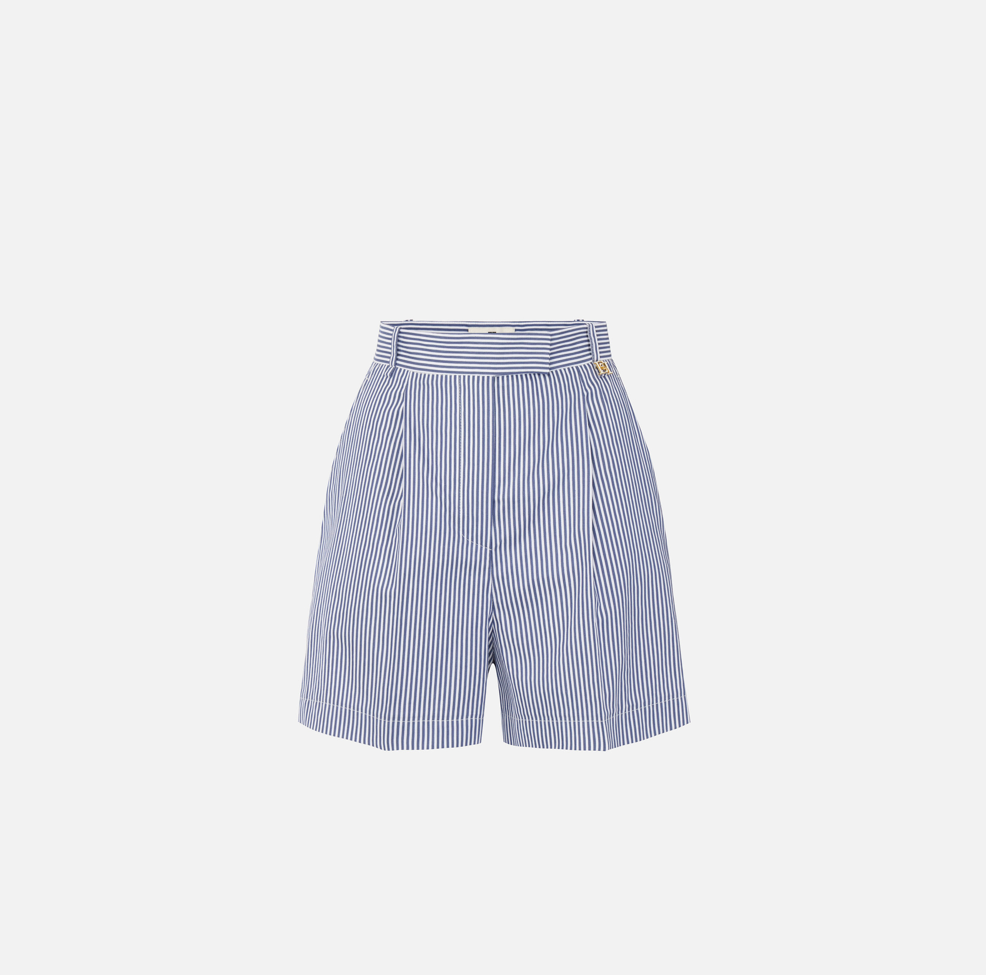 Shorts in cotone stretch a righe