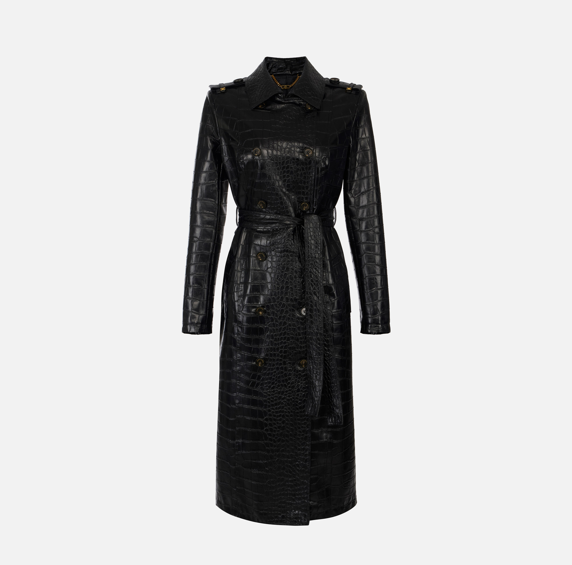 Gabardina con estampado de cocodrilo - Elisabetta Franchi