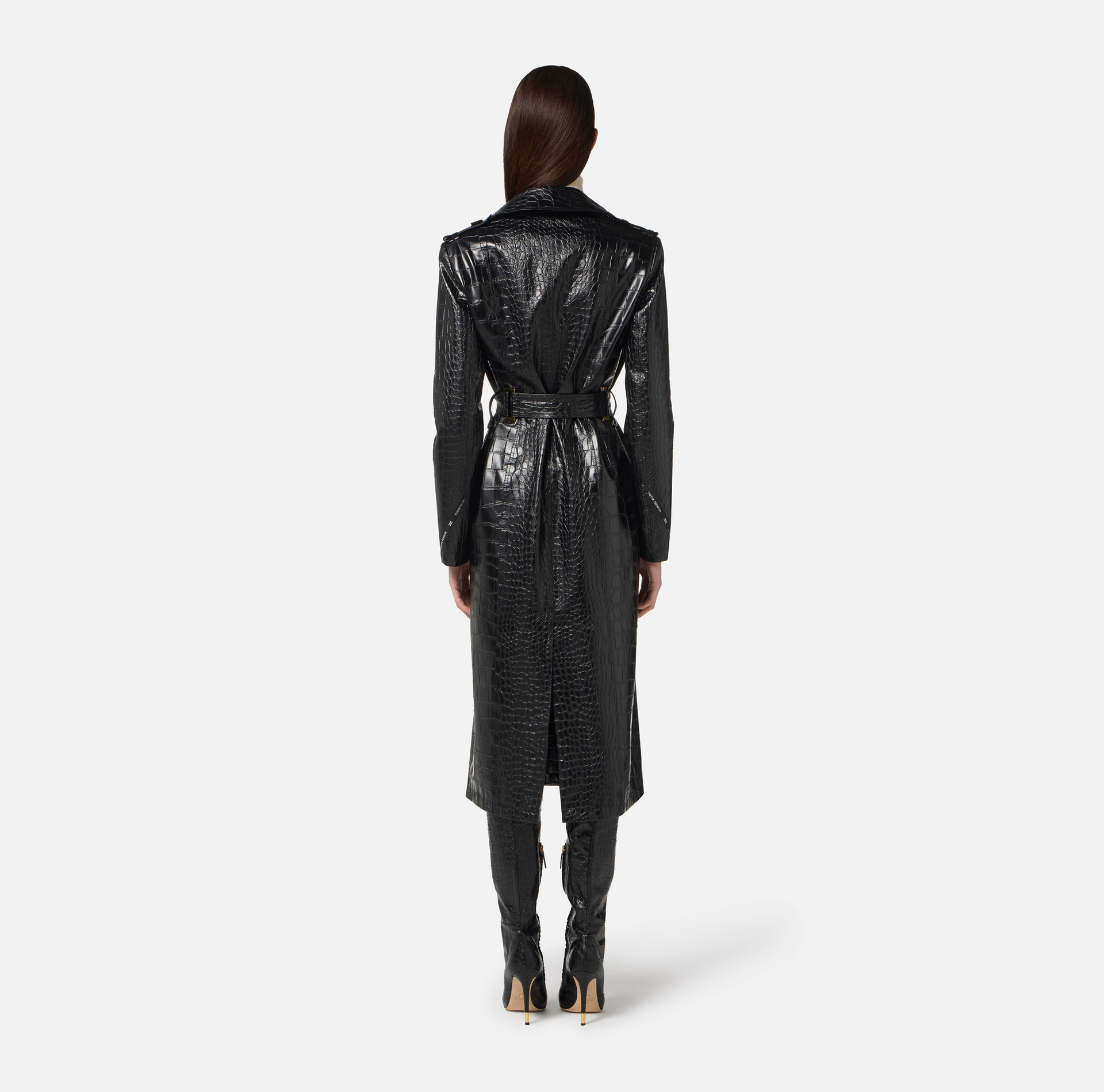 Gabardina con estampado de cocodrilo - Elisabetta Franchi