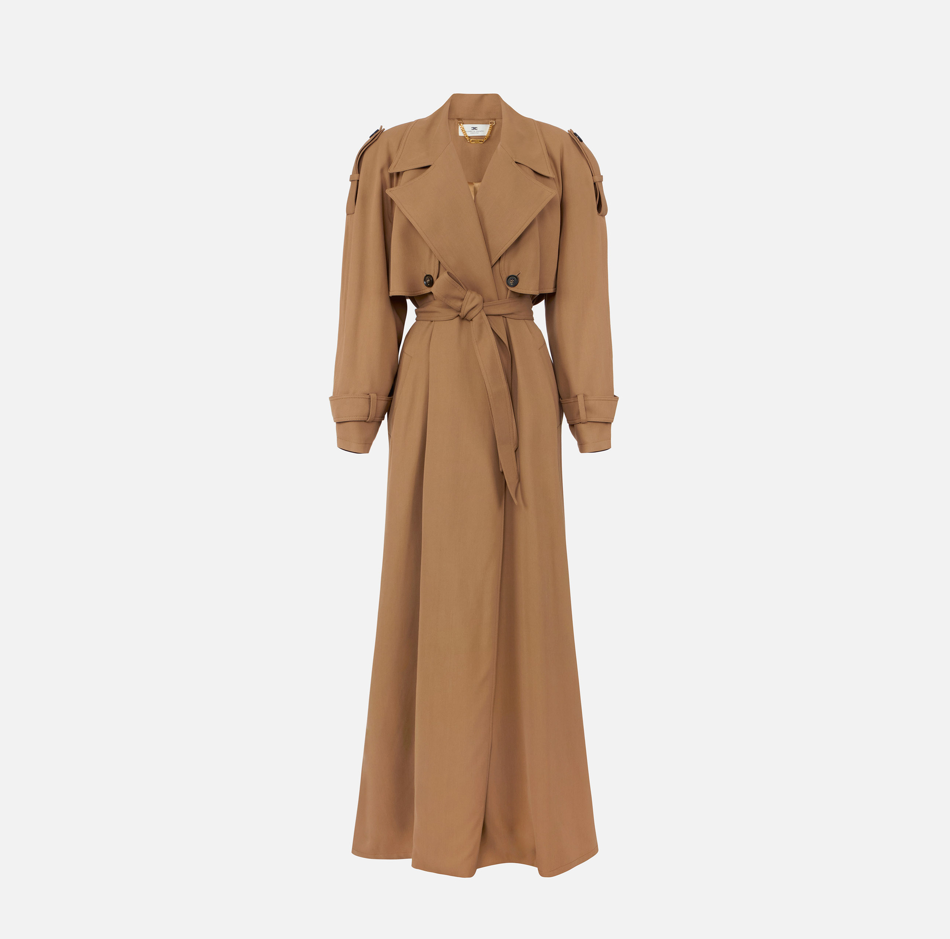 Trench in gabardina fluida