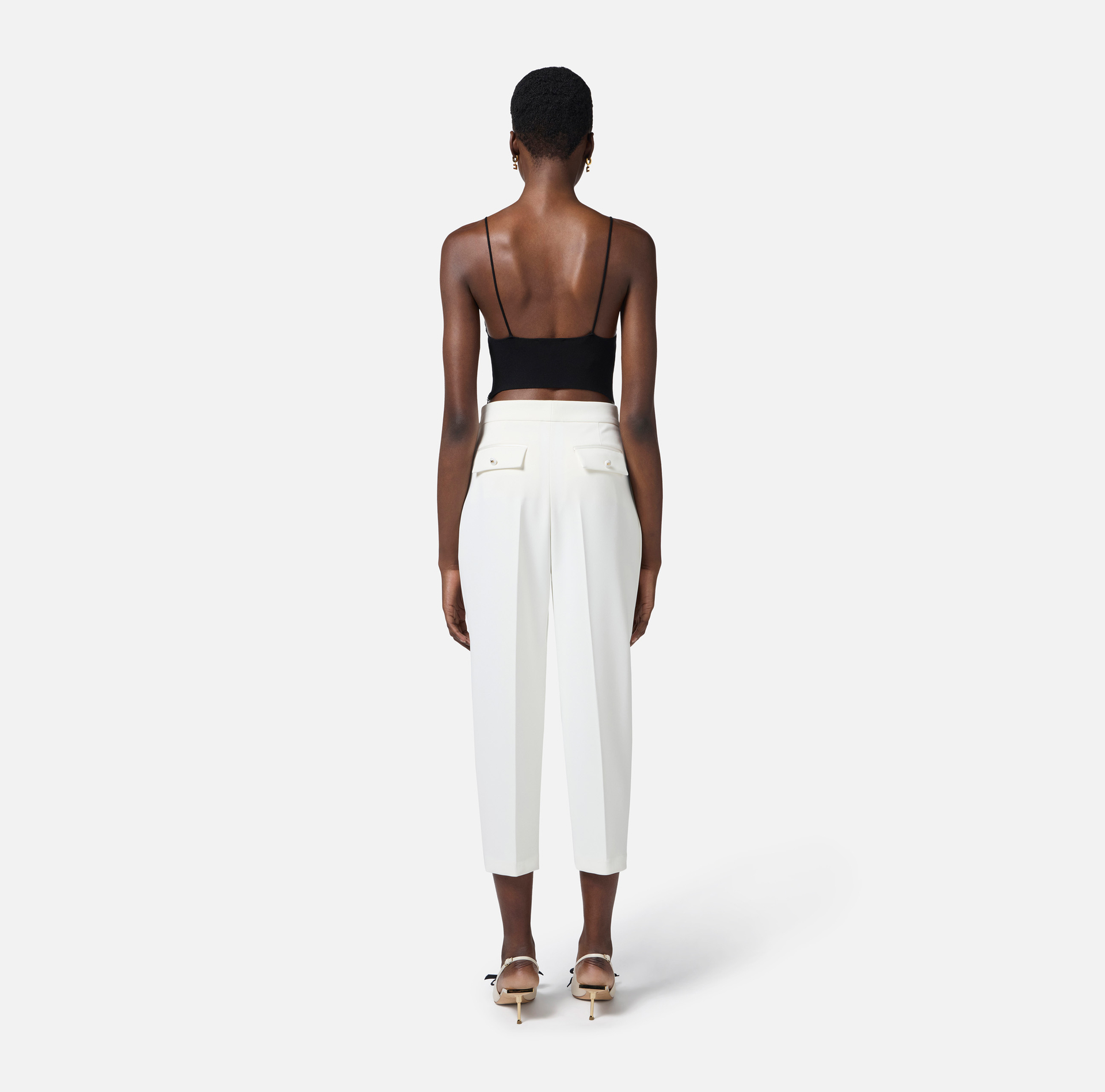 Top con trasparenze e tagli corsetto - Elisabetta Franchi