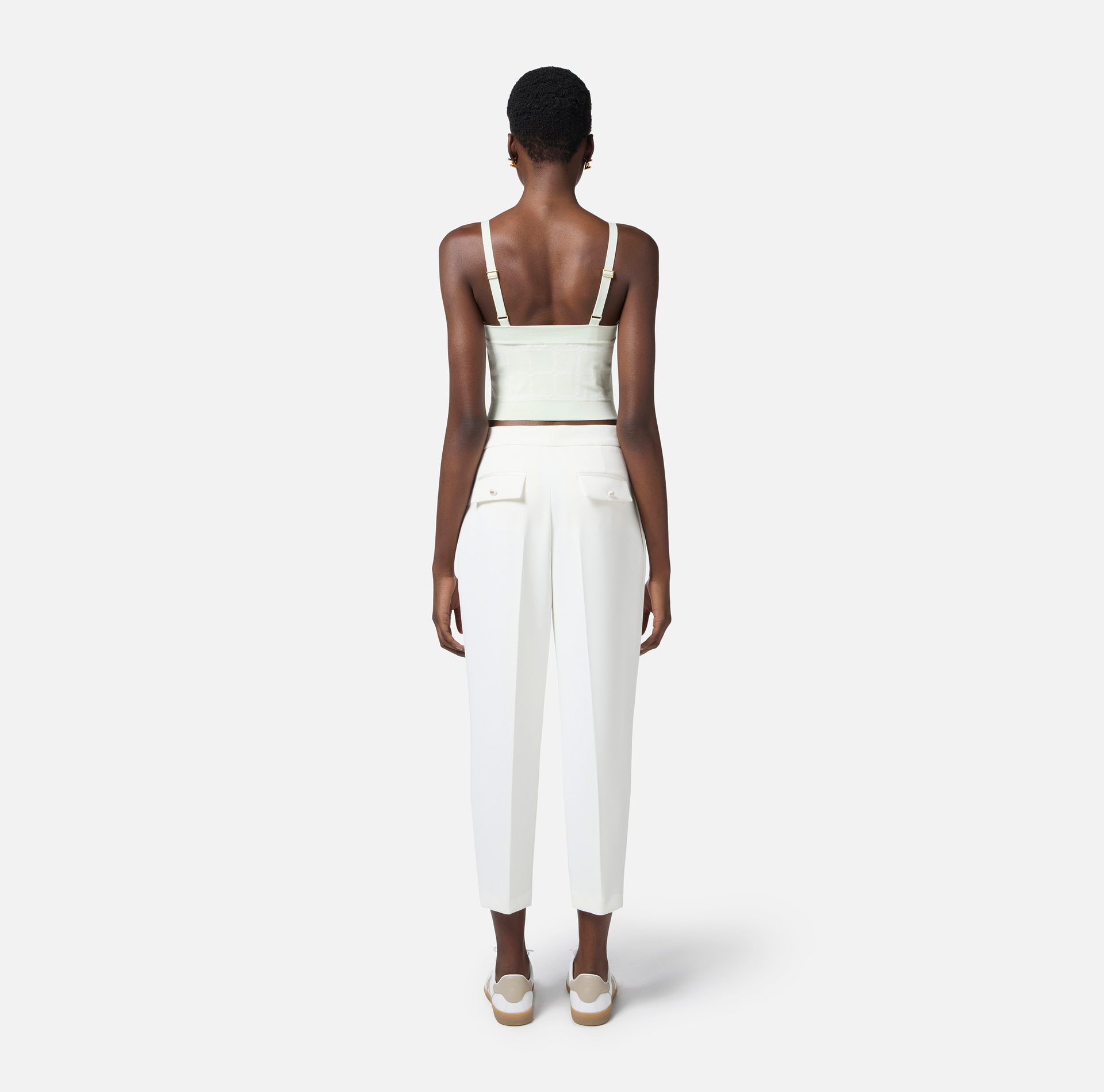 Logo jacquard top - Elisabetta Franchi
