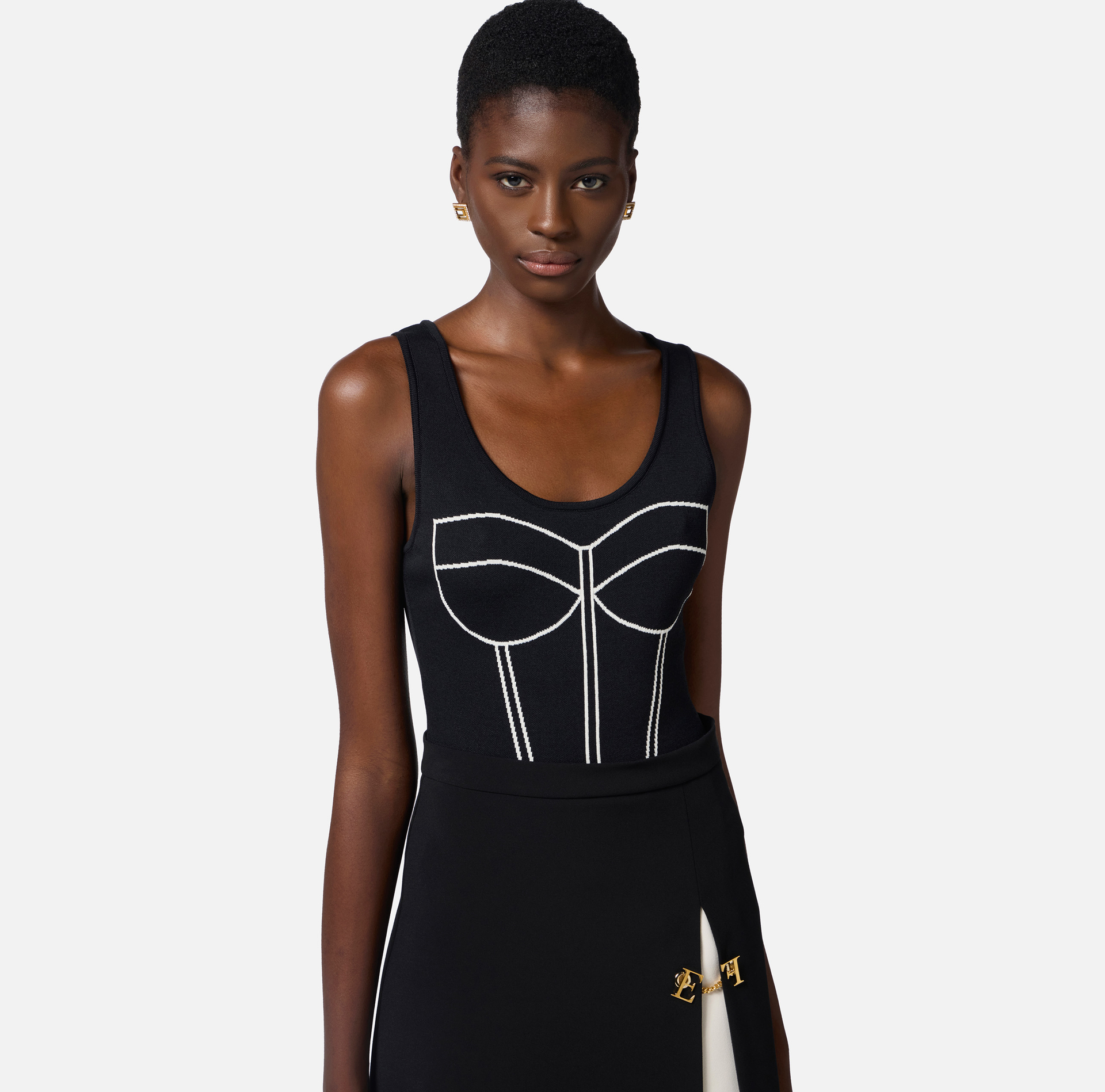 Top with corset design - Elisabetta Franchi