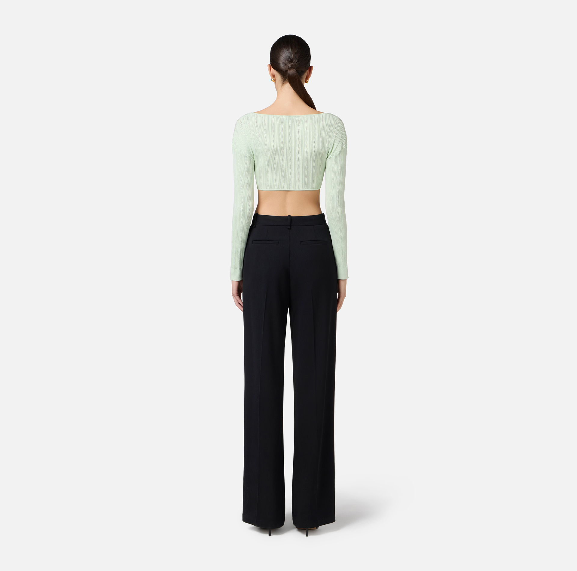 Coprispalle in maglia con ricami à jour - Elisabetta Franchi