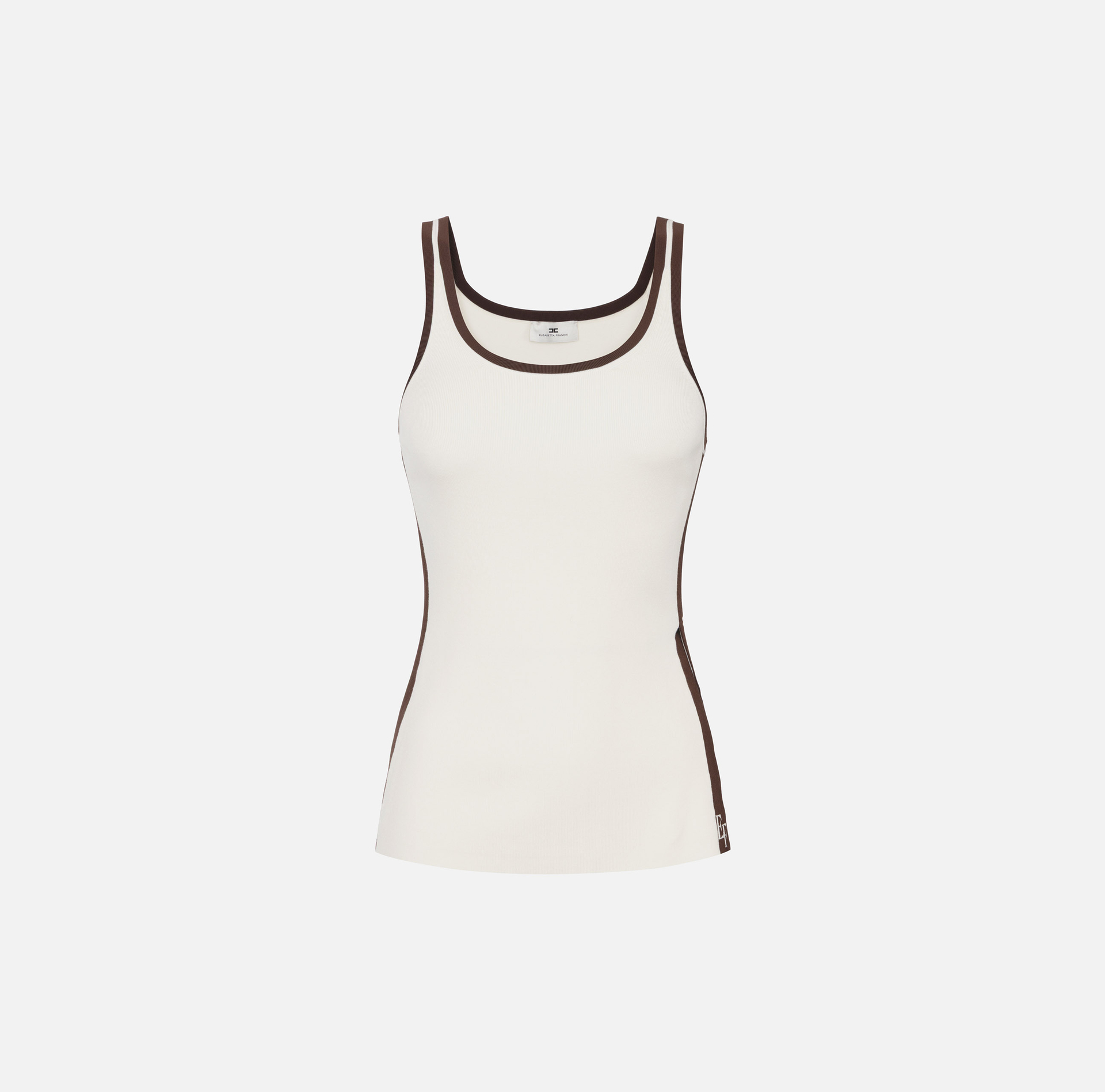 Top in viscosa con bande lucide - Elisabetta Franchi