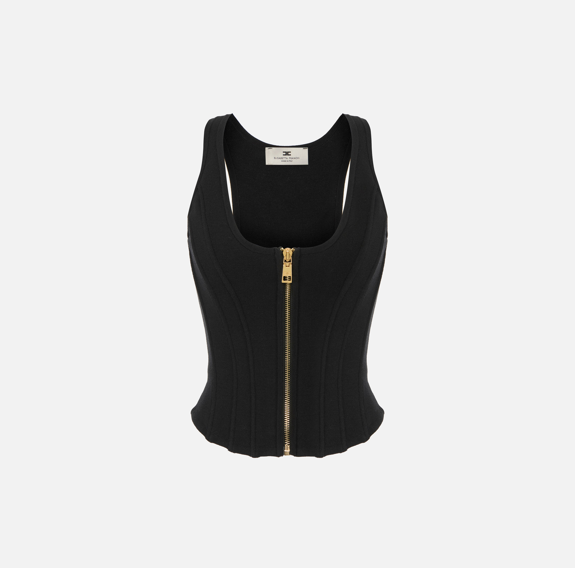 Top de lana punto roma - Elisabetta Franchi