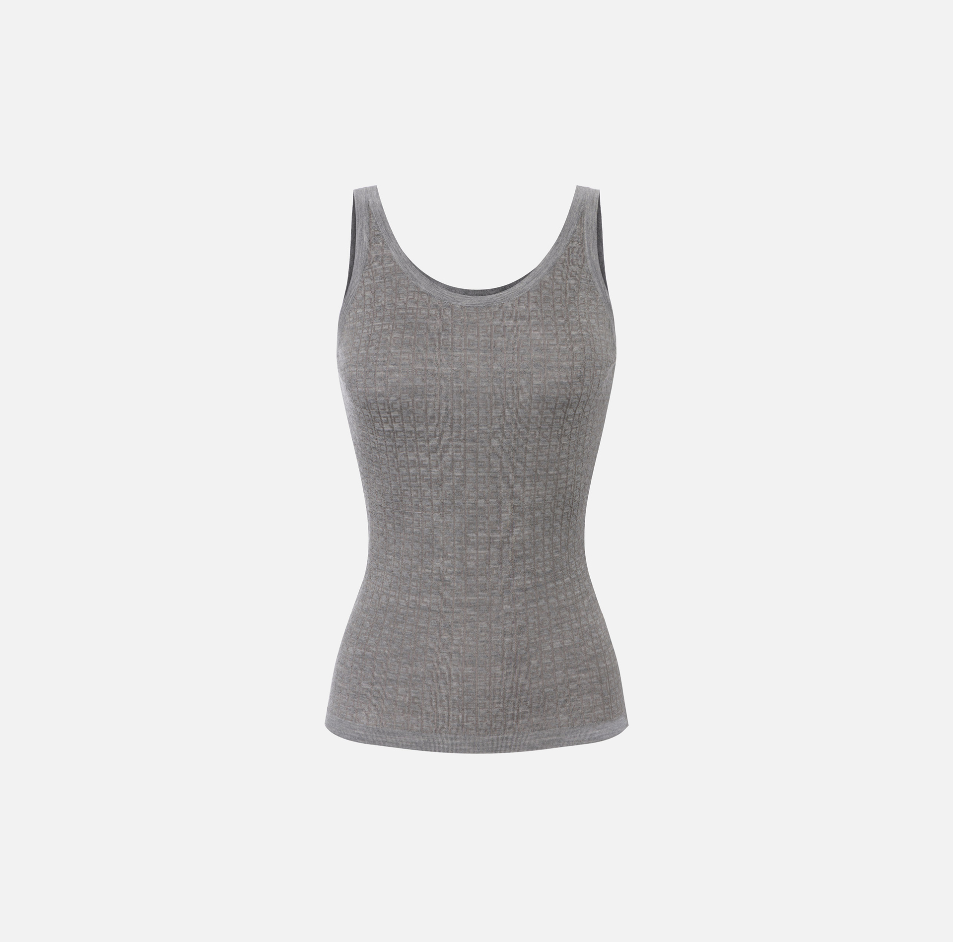 Top aus Wolle mit Mikro-Jacquard-Logo - Elisabetta Franchi