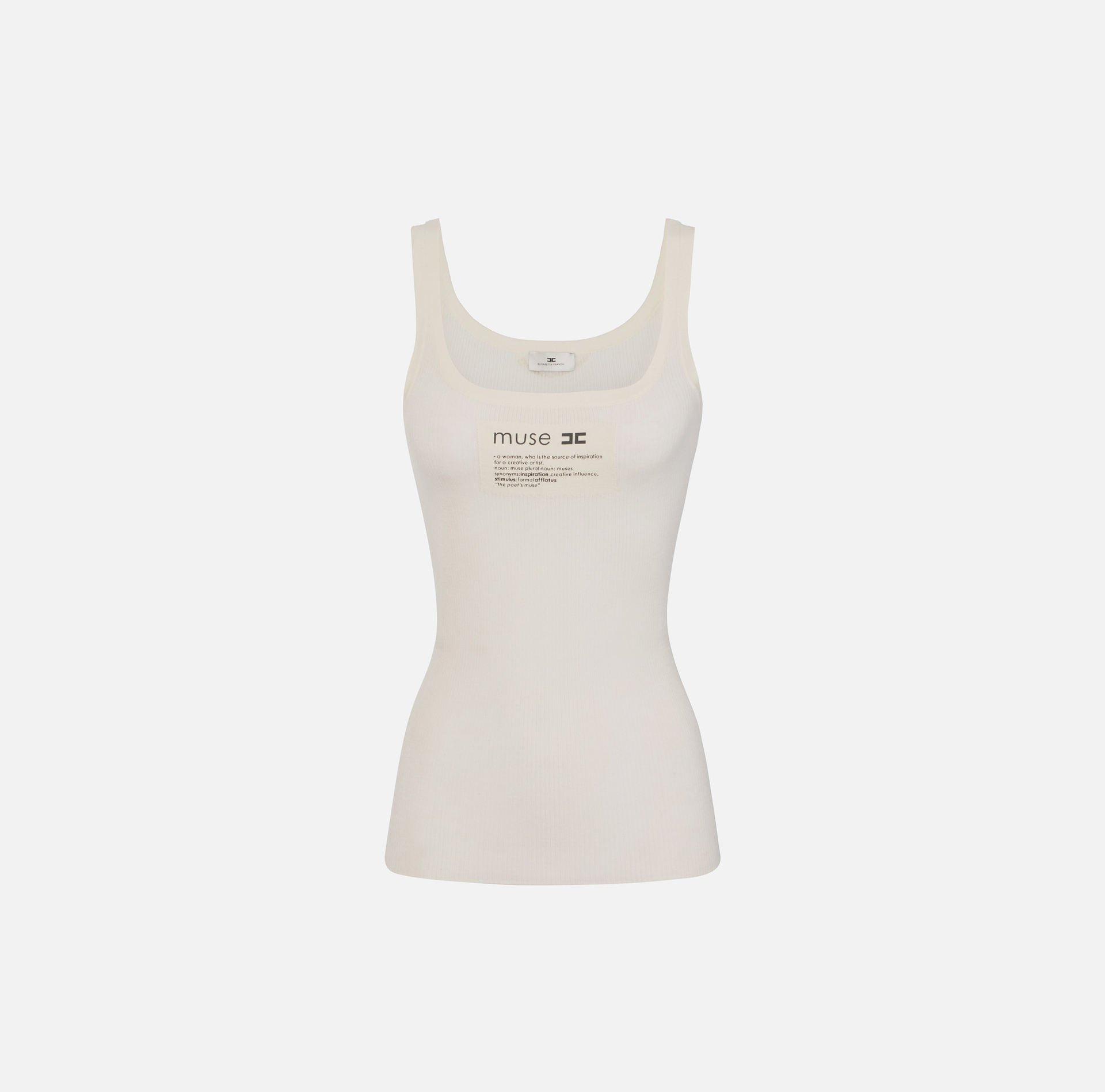 Top en tricot avec détail lettrage - Elisabetta Franchi