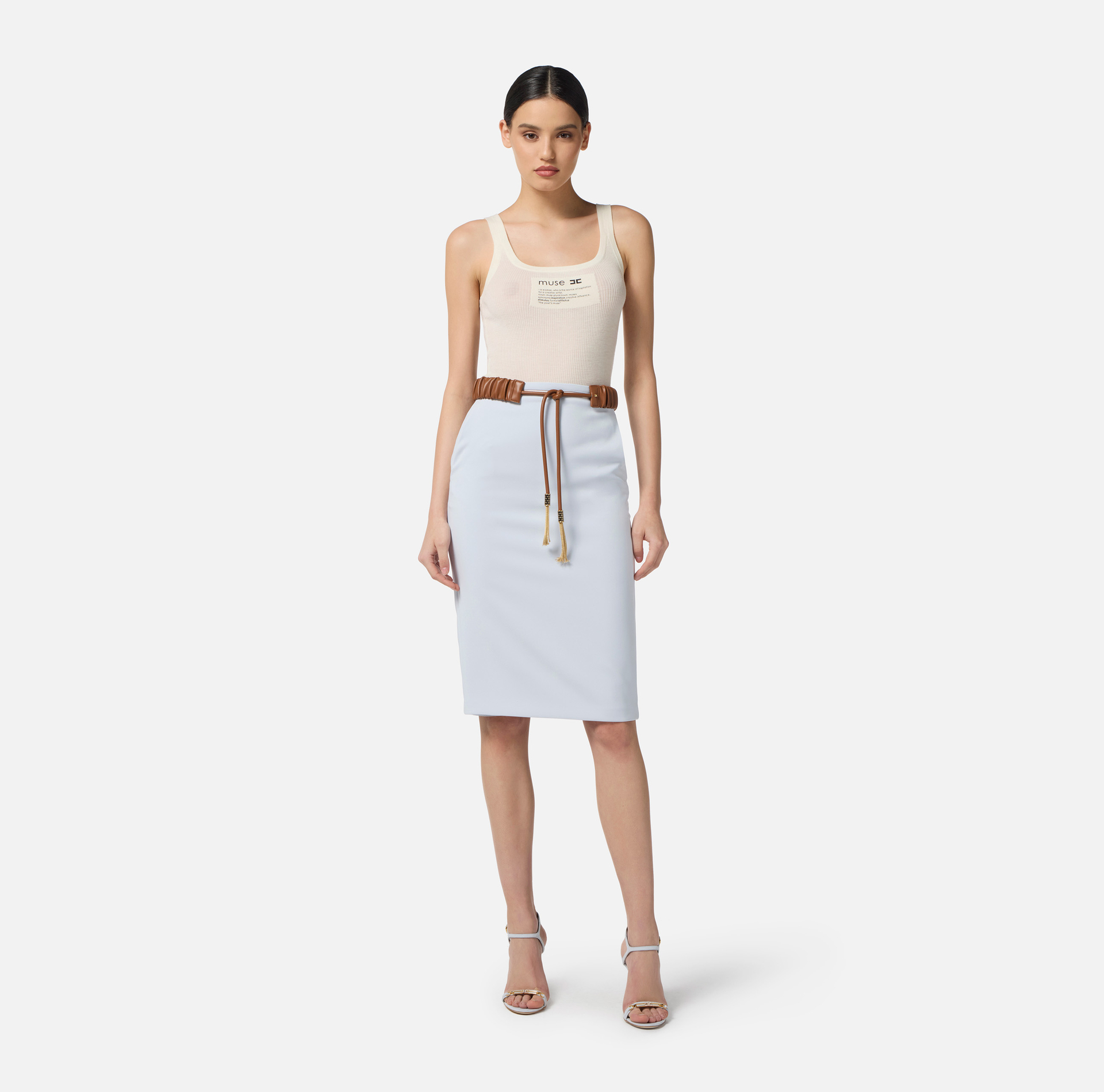 Top en tricot avec détail lettrage - Elisabetta Franchi
