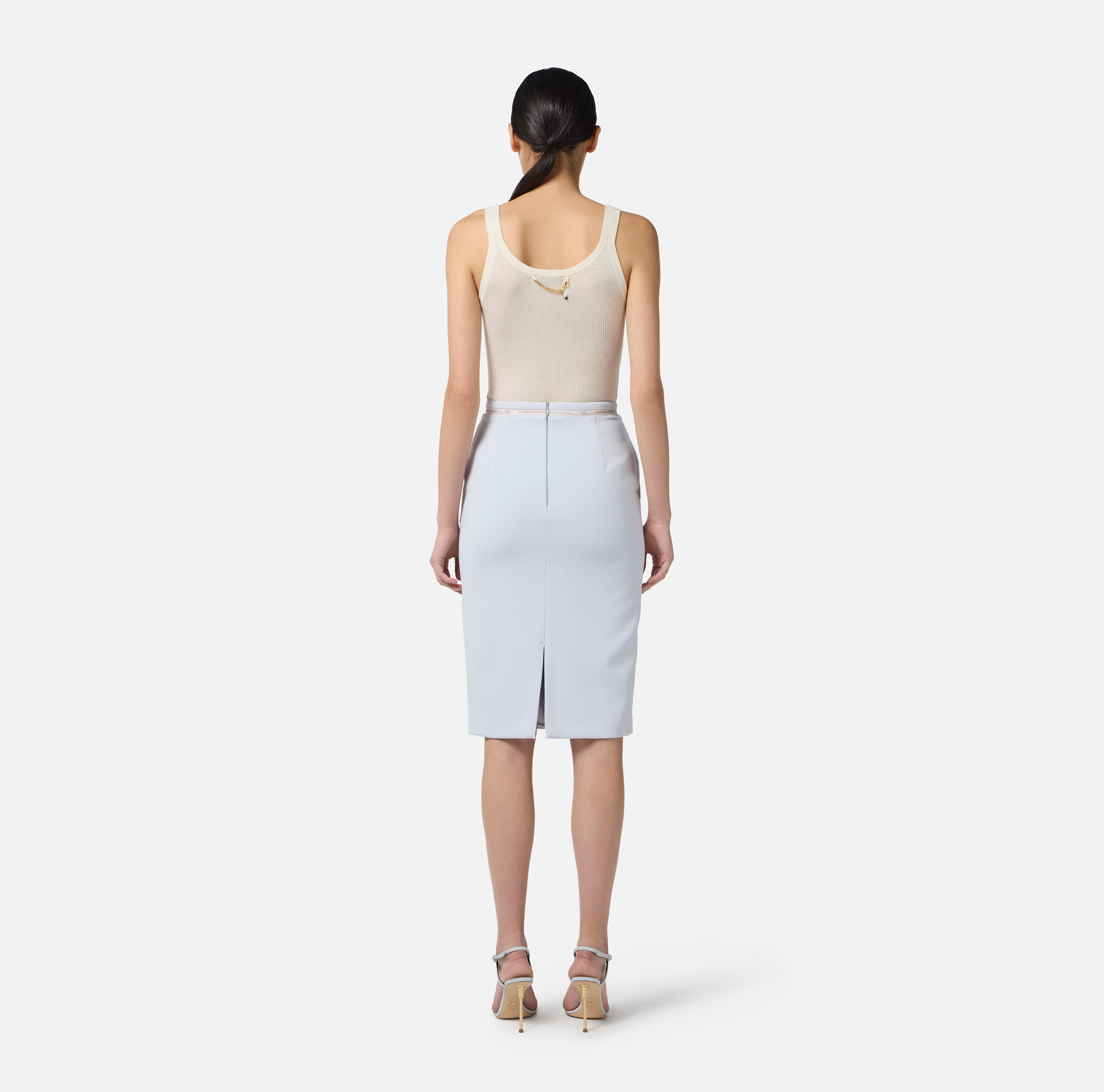 Top en tricot avec détail lettrage - Elisabetta Franchi
