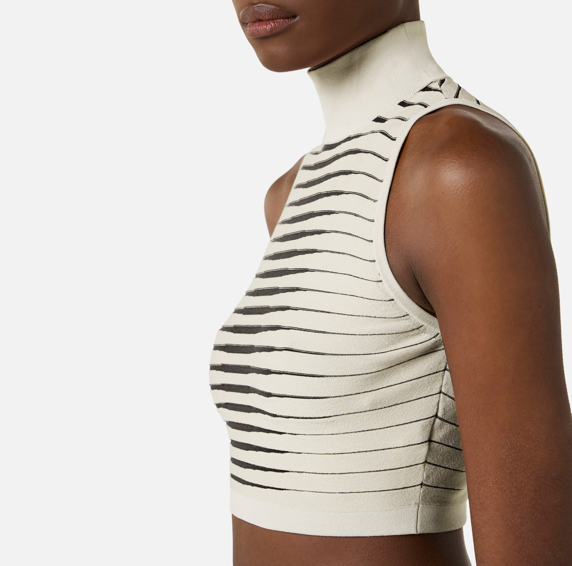 Stricktop im Dégradé-Streifenmuster - Elisabetta Franchi