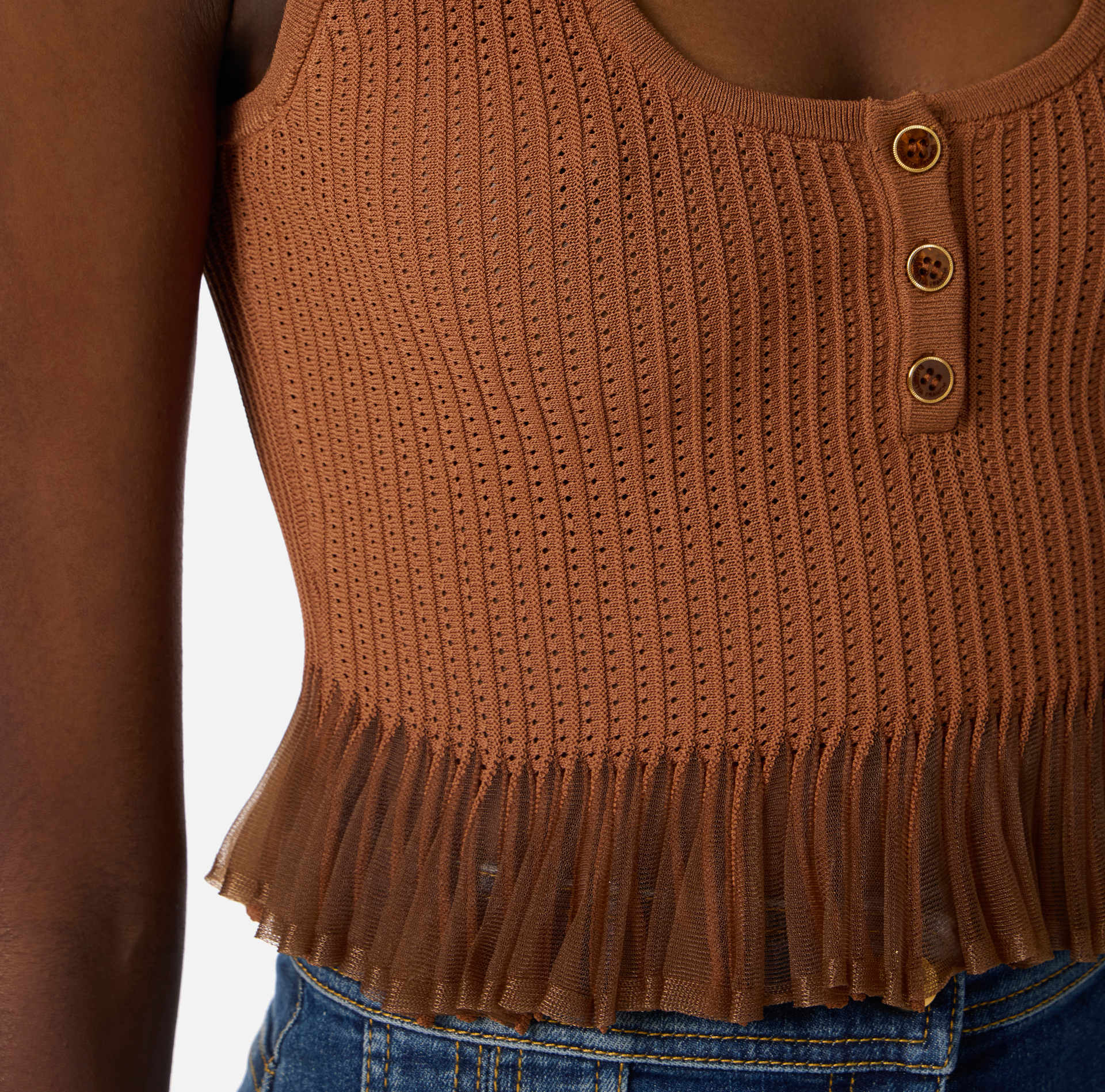 Knit openwork top | Elisabetta Franchi