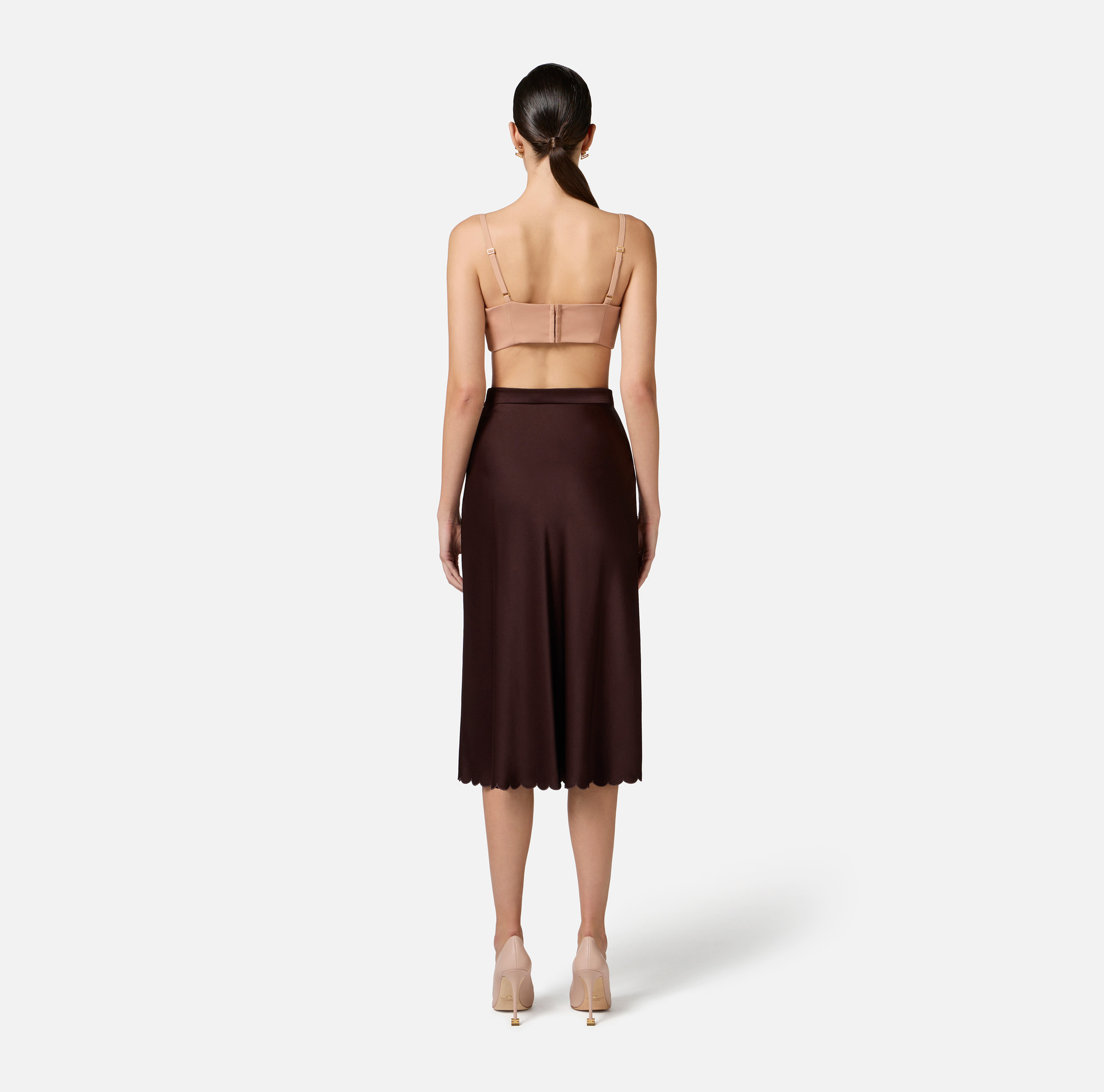 Top de crepé con lazos de raso - Elisabetta Franchi