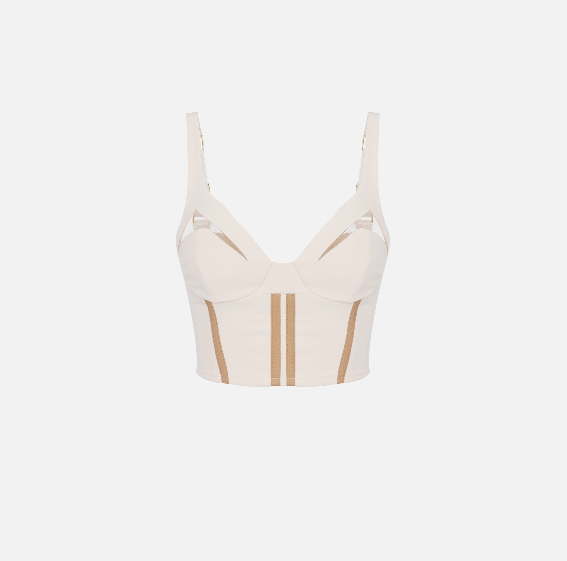 Top en crêpe léger avec tulle - Elisabetta Franchi