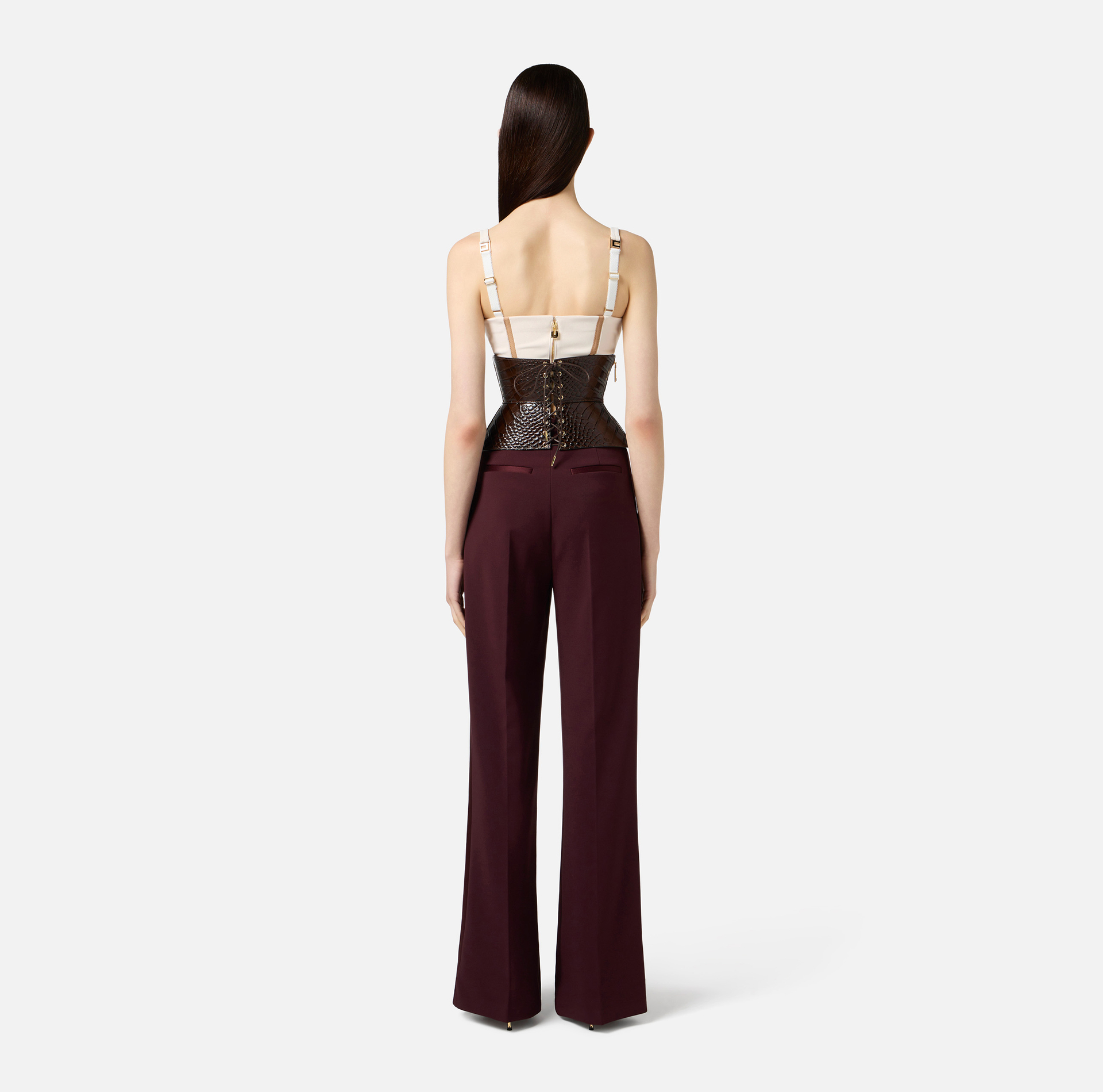 Top en crêpe léger avec tulle - Elisabetta Franchi