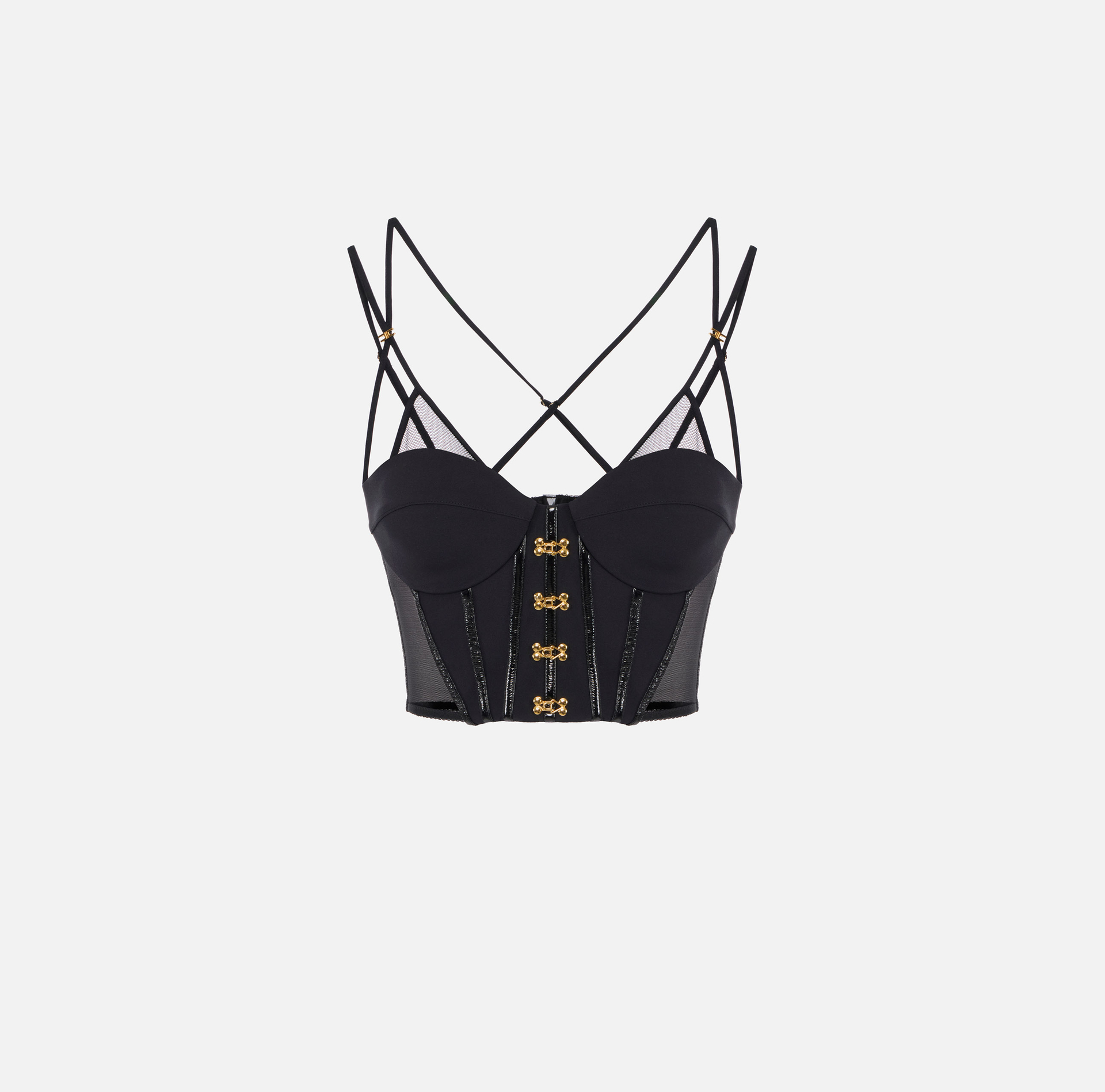 Top en néoprène avec détails corset - Elisabetta Franchi
