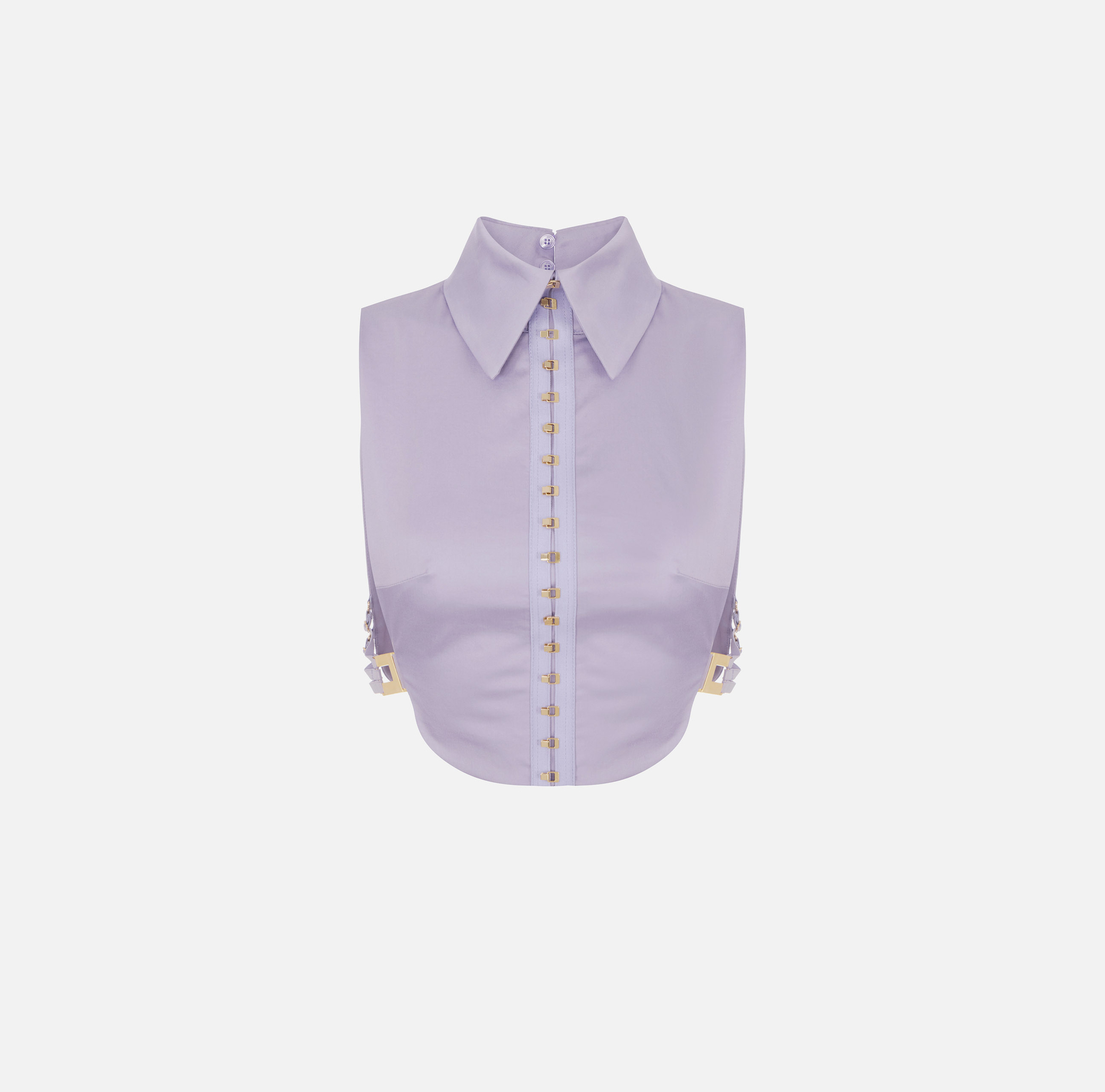 Gors z bawełny ze stretchem z elastycznymi wstawkami - Elisabetta Franchi