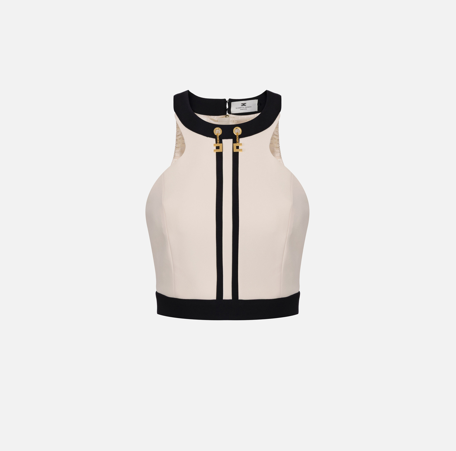 Top color-block in doppio crêpe - Elisabetta Franchi