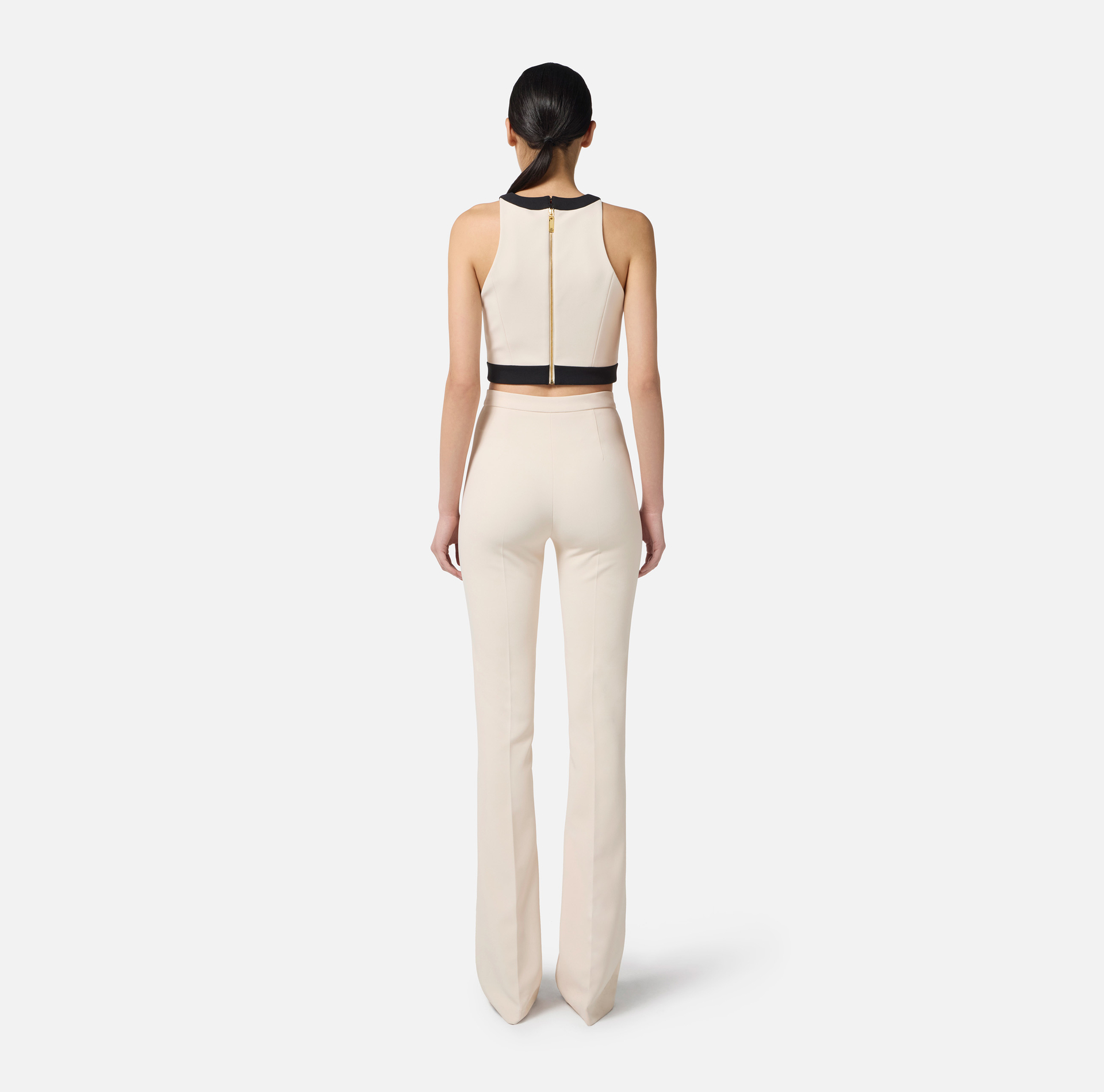 Top color-block in doppio crêpe - Elisabetta Franchi