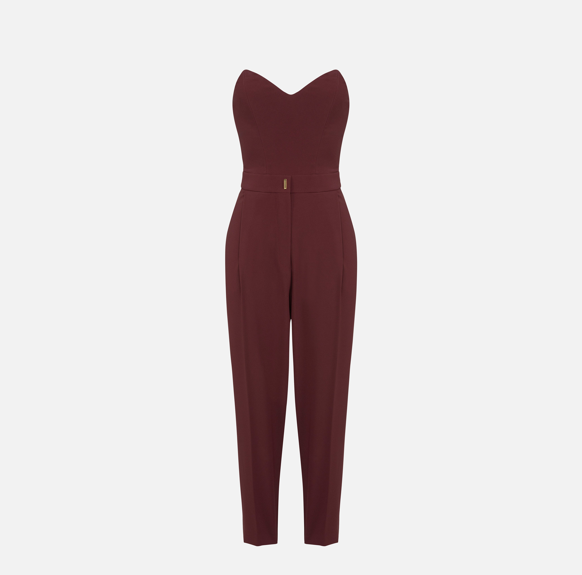 Tuta in crêpe stretch con top bustier - Elisabetta Franchi