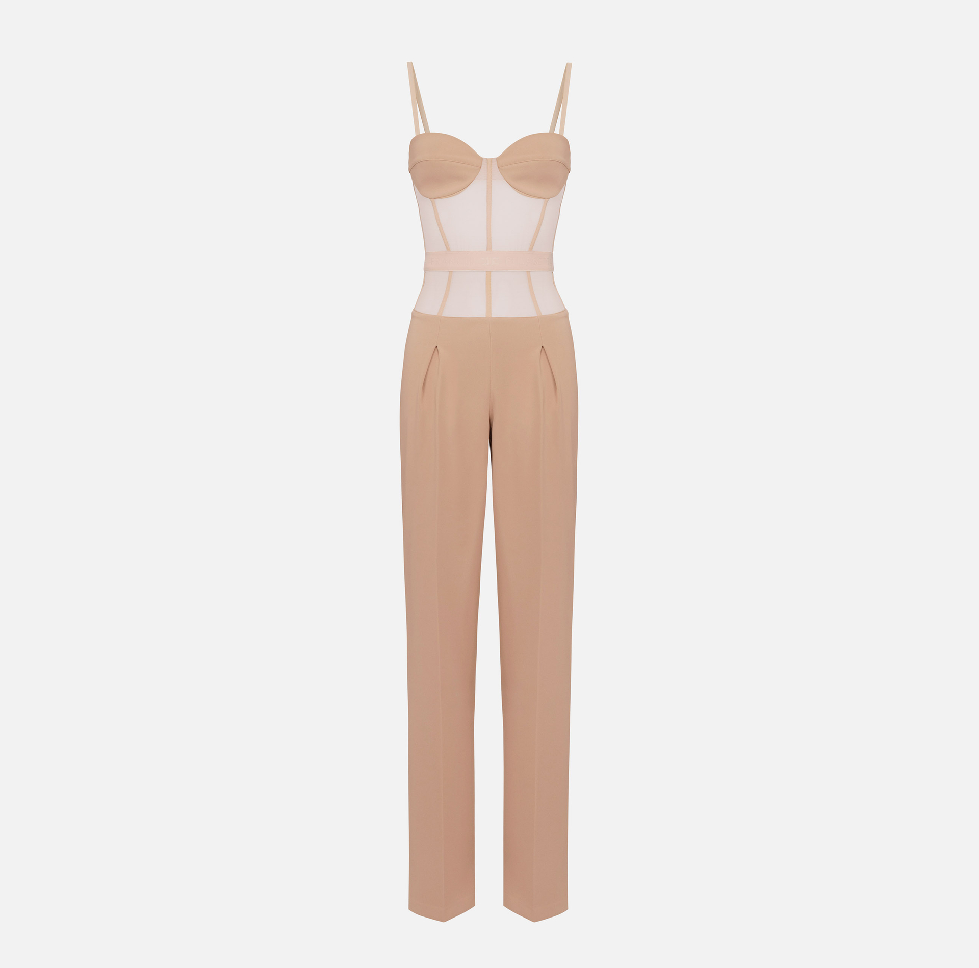 Tuta in crêpe e tulle - ABBIGLIAMENTO - Elisabetta Franchi