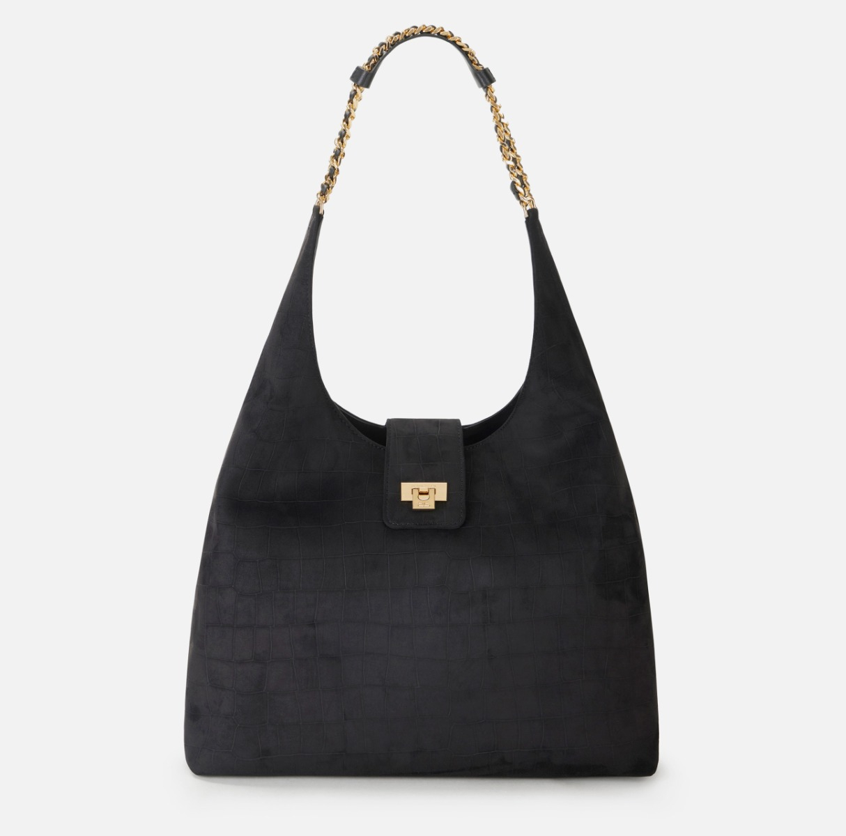 Borsa hobo in suede