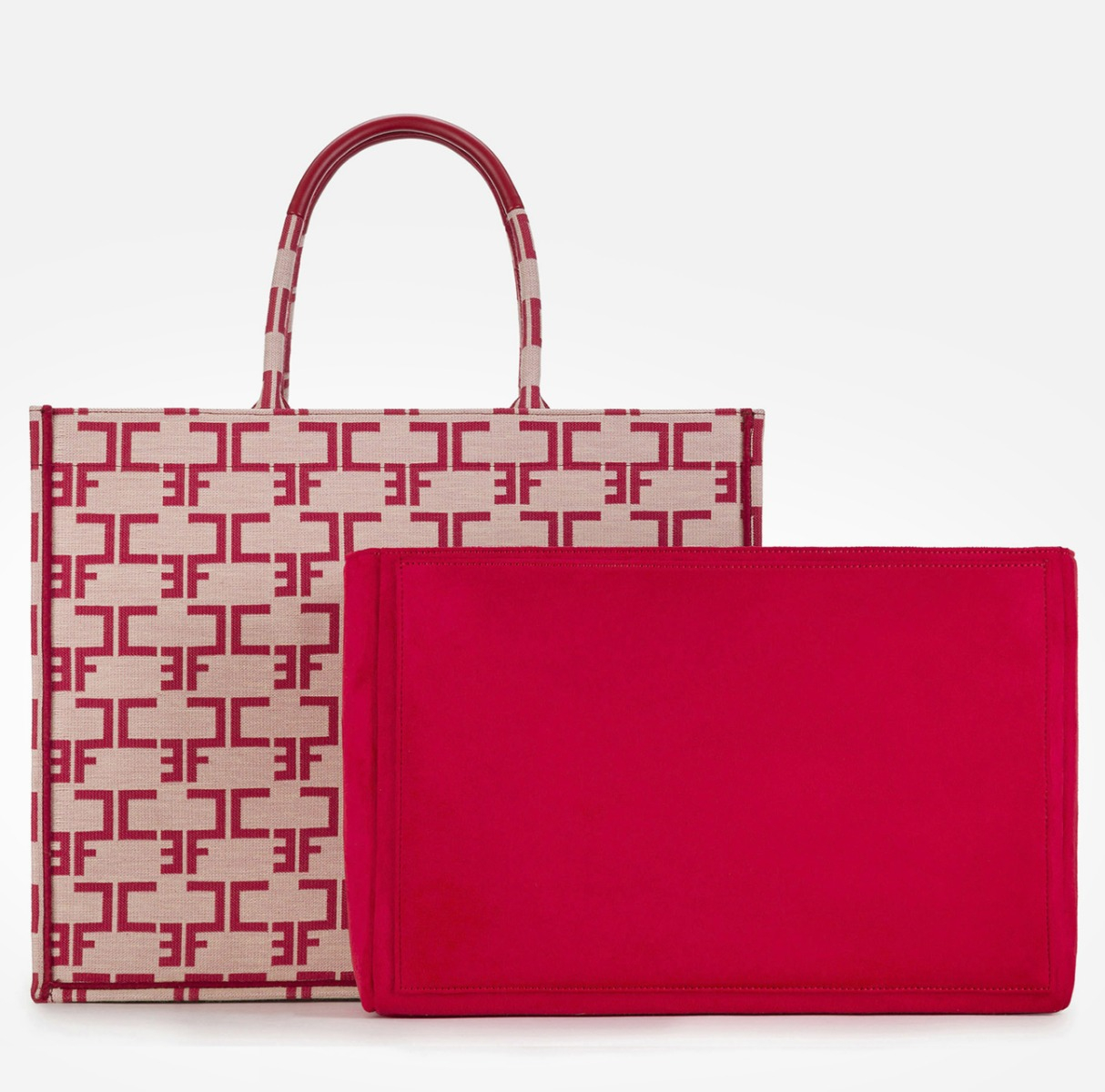 Grand Sac Monogram Avec Organisateur - Elisabetta Franchi