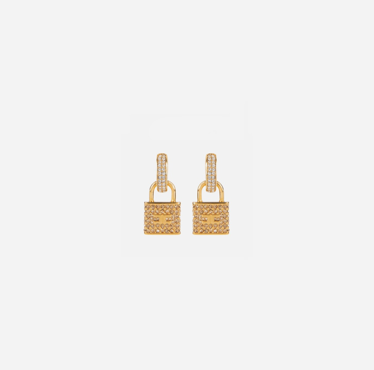 Paire de boucles d'oreilles cadenas - Elisabetta Franchi